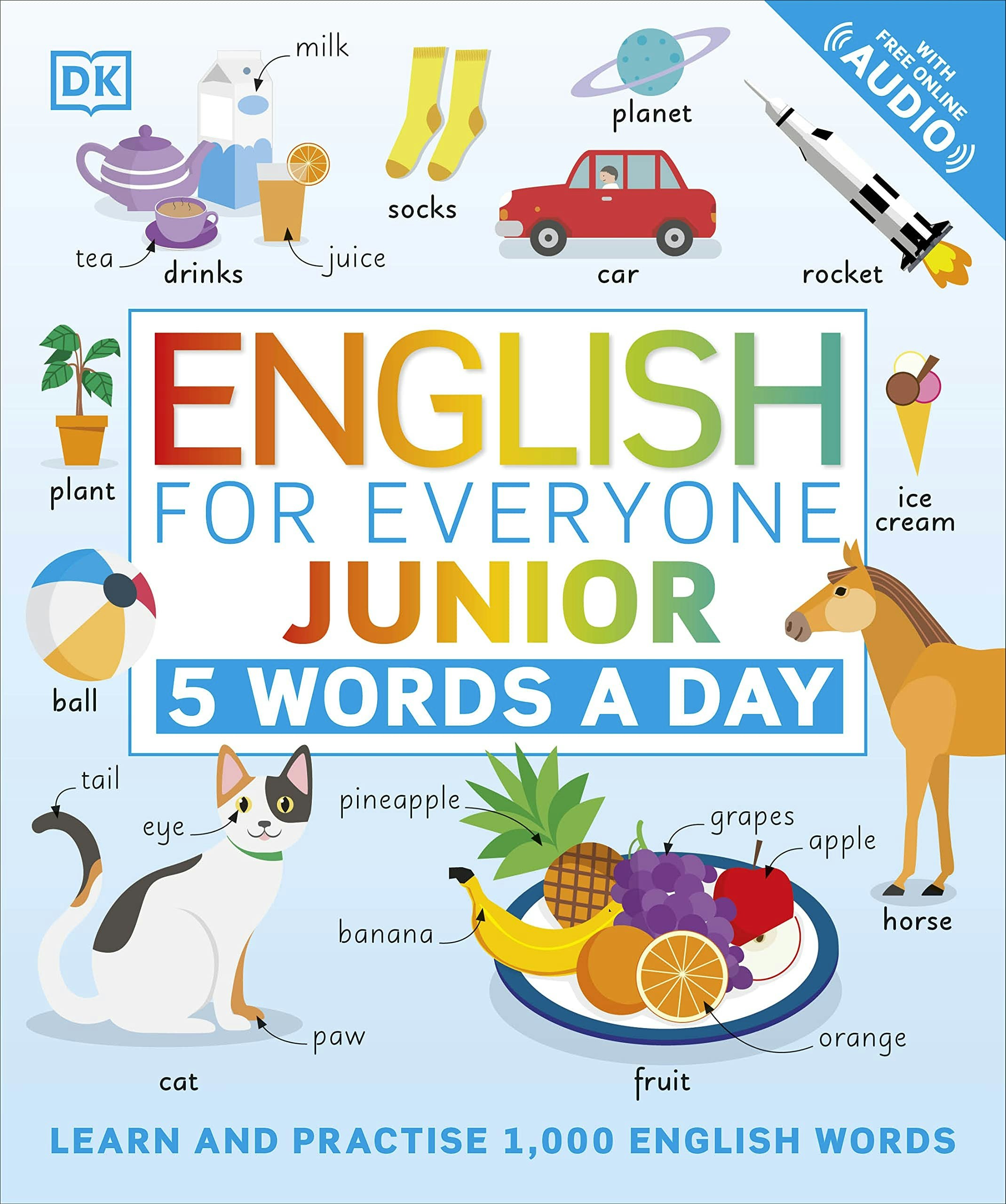 Various Publishers English For Everyone Junior 5 Words A Day: Learn And Practise 1,000 English Words