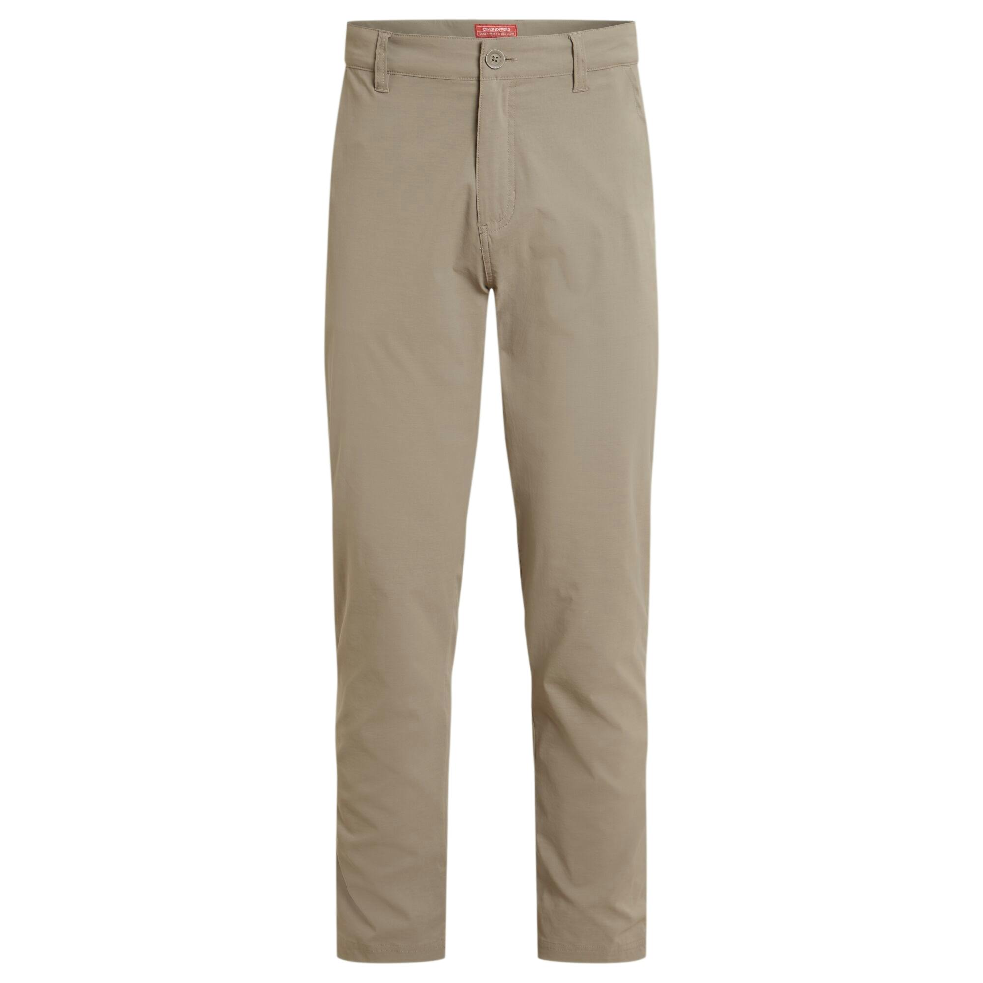 Craghoppers Men's Santos Ii Nosilife Trousers - Pebble - 44R - Pebble - 55% Recycled Nylon Polyamide/39% Nylon Polyamide/6% Elastane