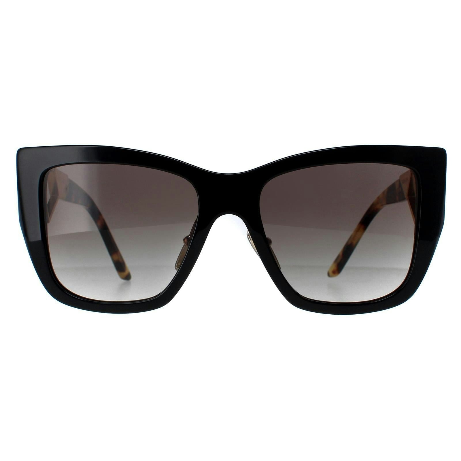 Prada Sunglasses PR21YS 1AB0A7 Black and Tortoise Grey Gradient - Image 4