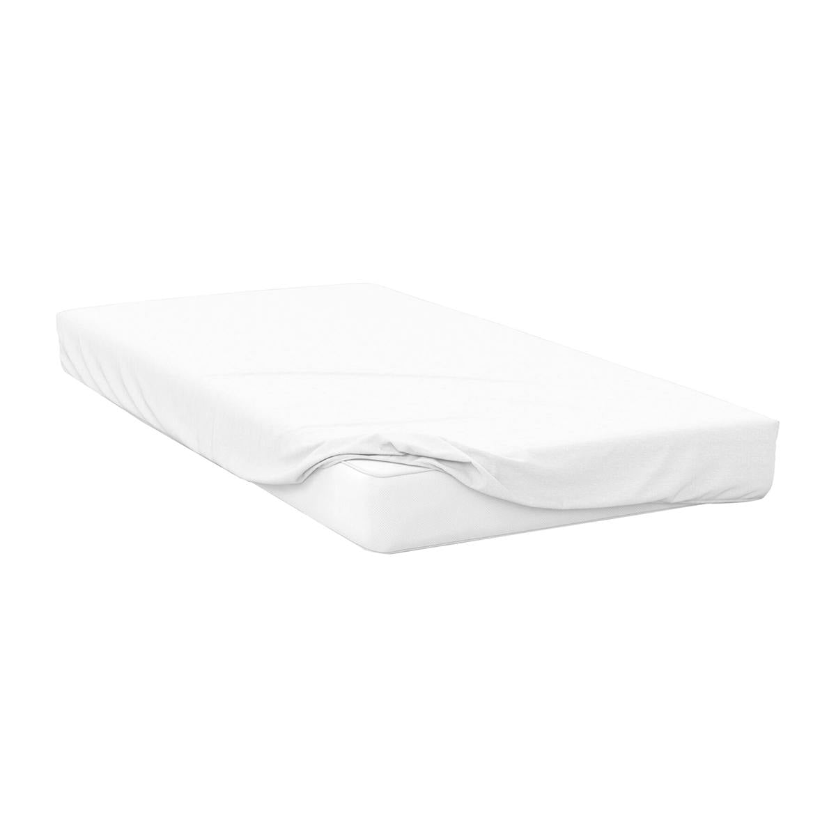 Belledorm White Cotton Sateen 1000 Thread Count Extra Deep Fitted Sheet - Kingsize - 100% Cotton