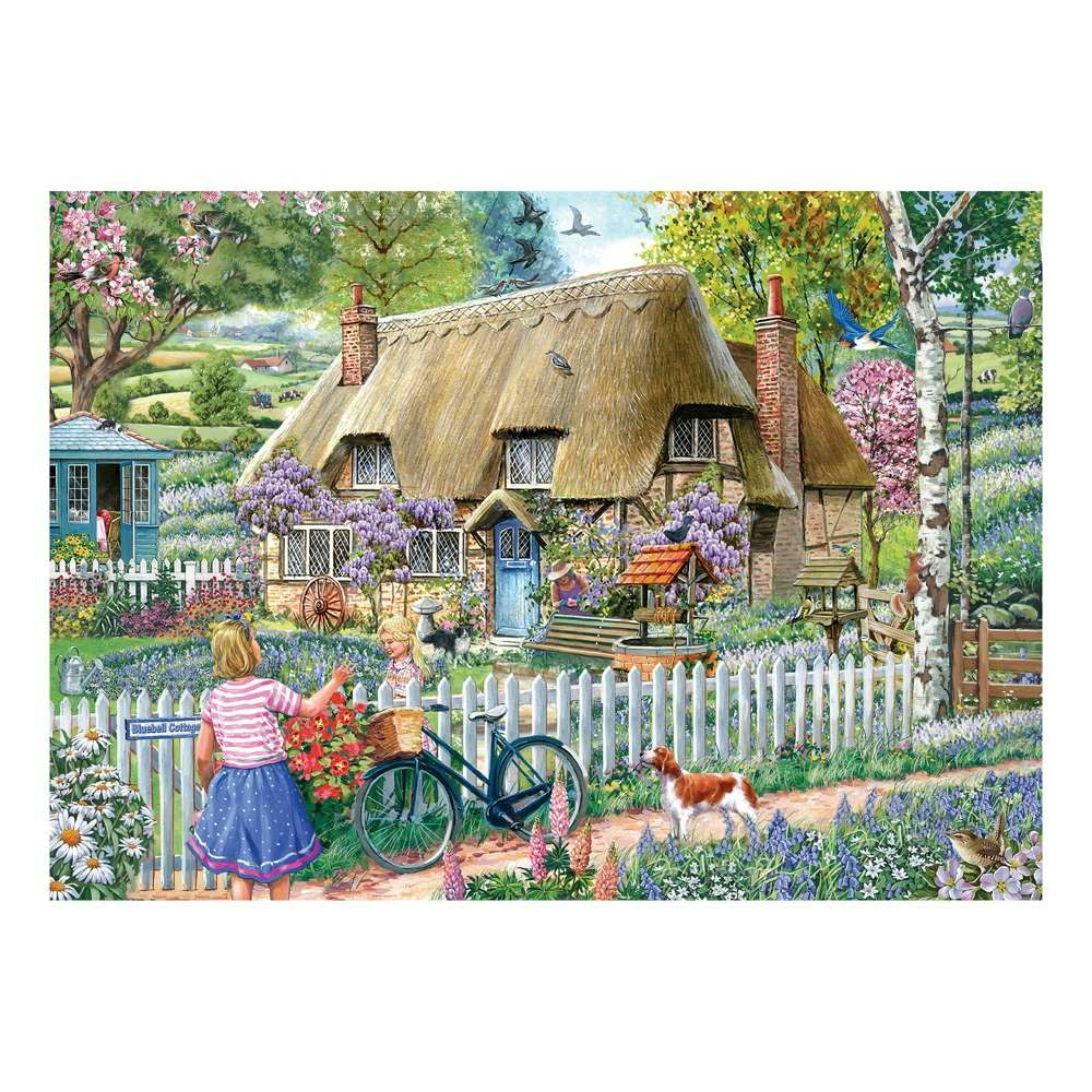 The House Of Puzzles Bluebell Cottage 1000 Piece Jigsaw Puzzle