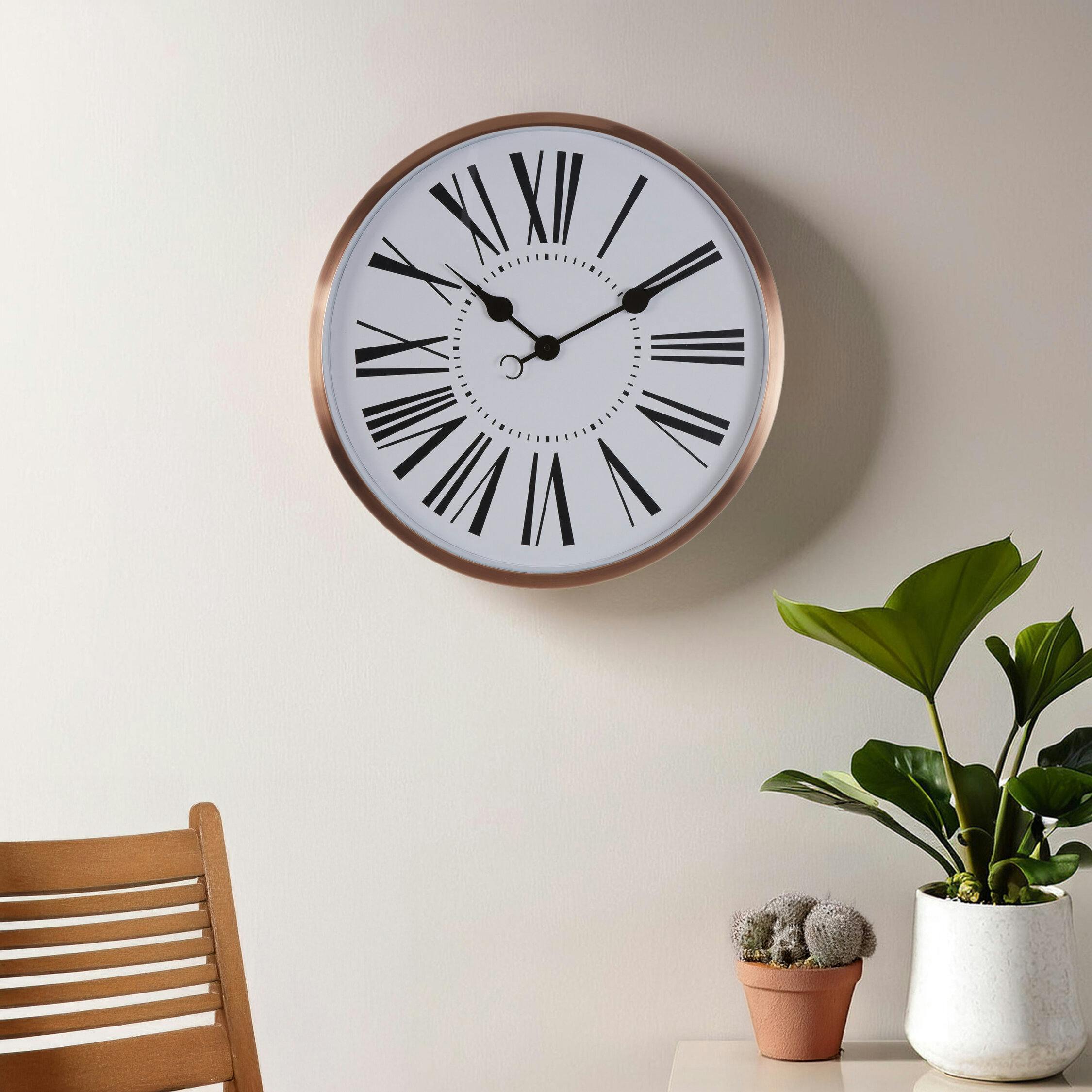 Orsina Unisex Gold Baillie Wall Clock In - Image 3