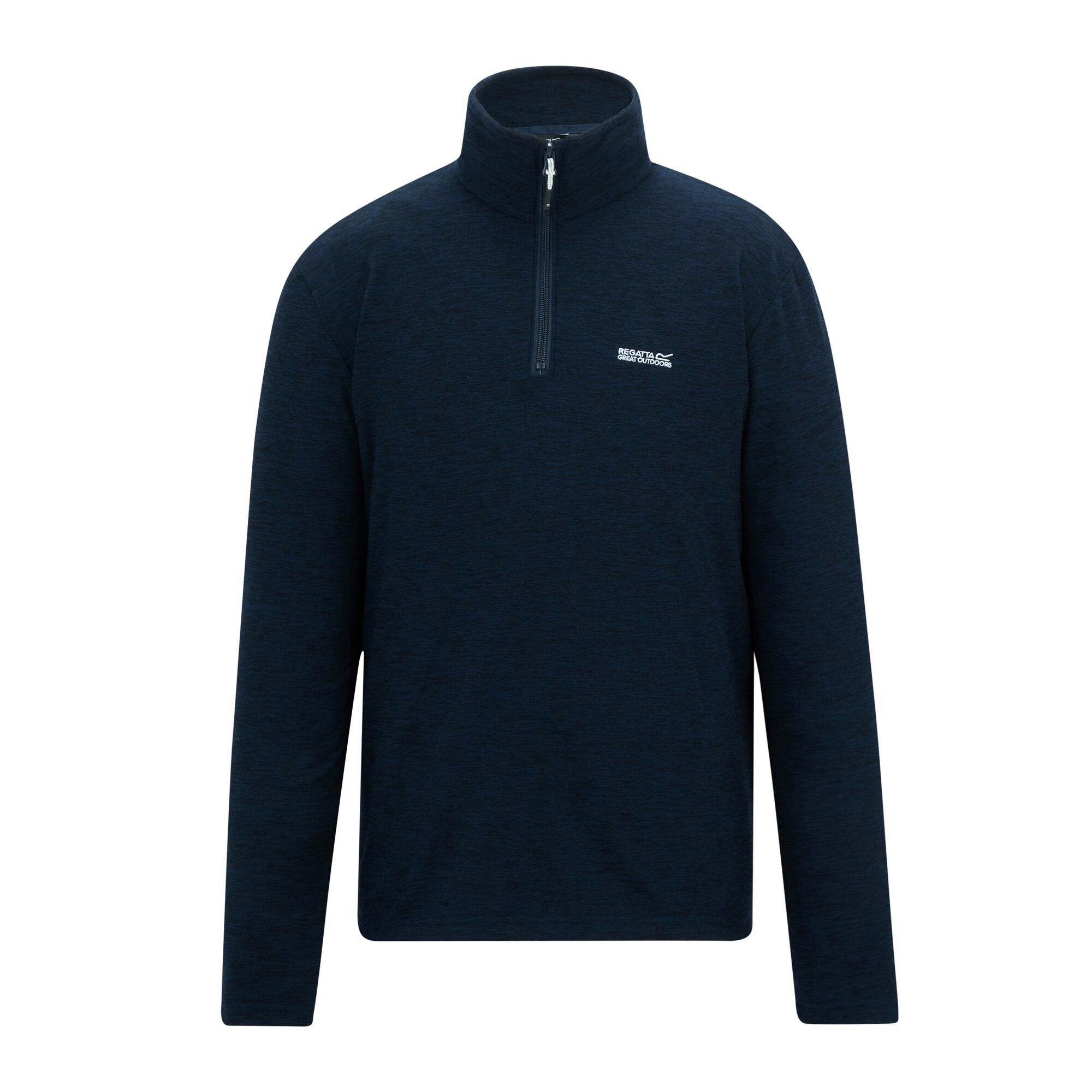Regatta Men's Thompson Marl Half Zip Fleece Jacket - Navy - Xl - Navy - 70% Polyester/30% Recycled Polyester