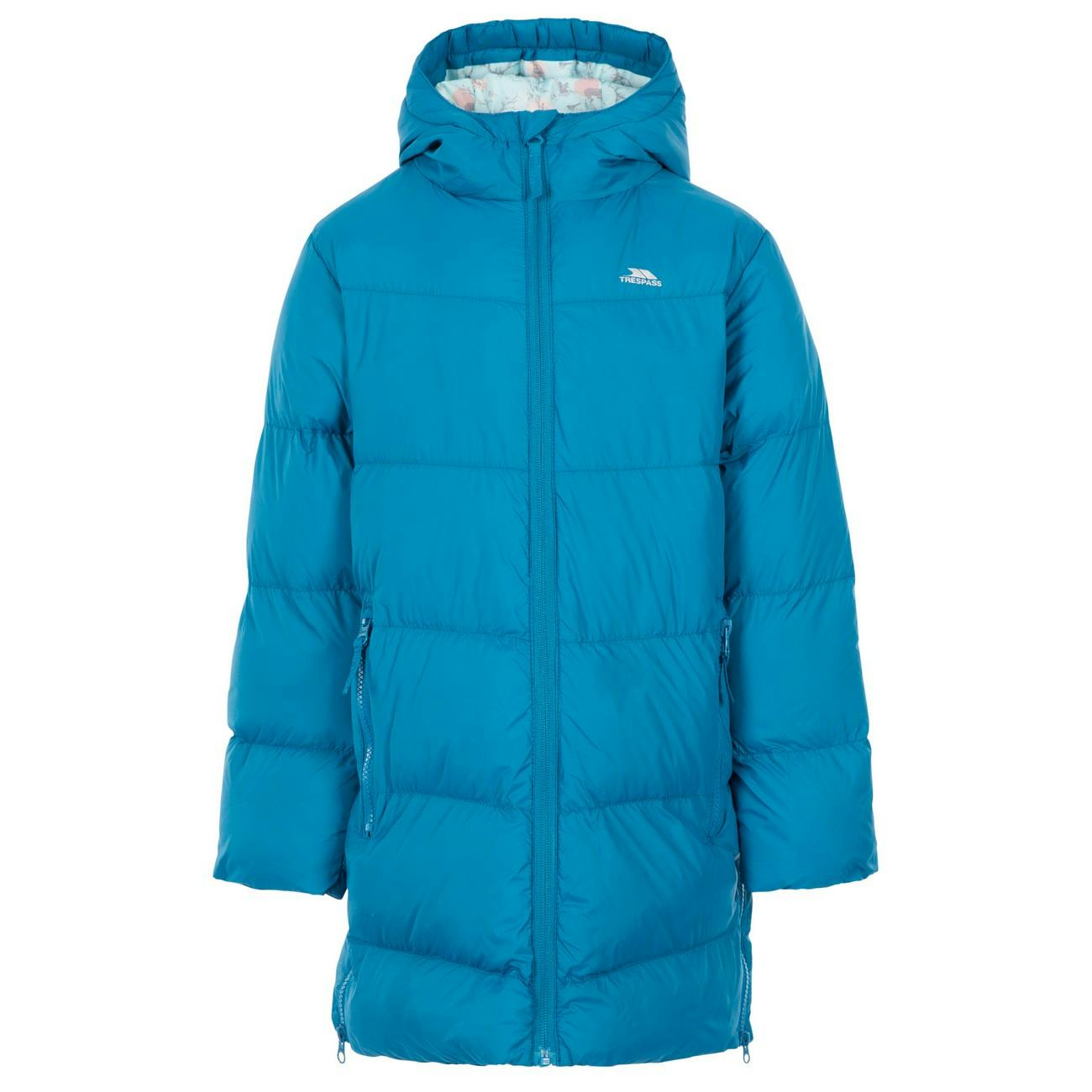 Trespass Kids Pleasing Padded Jacket - Rich Teal - 3-4 Years - Rich Teal - 100% Polyamide