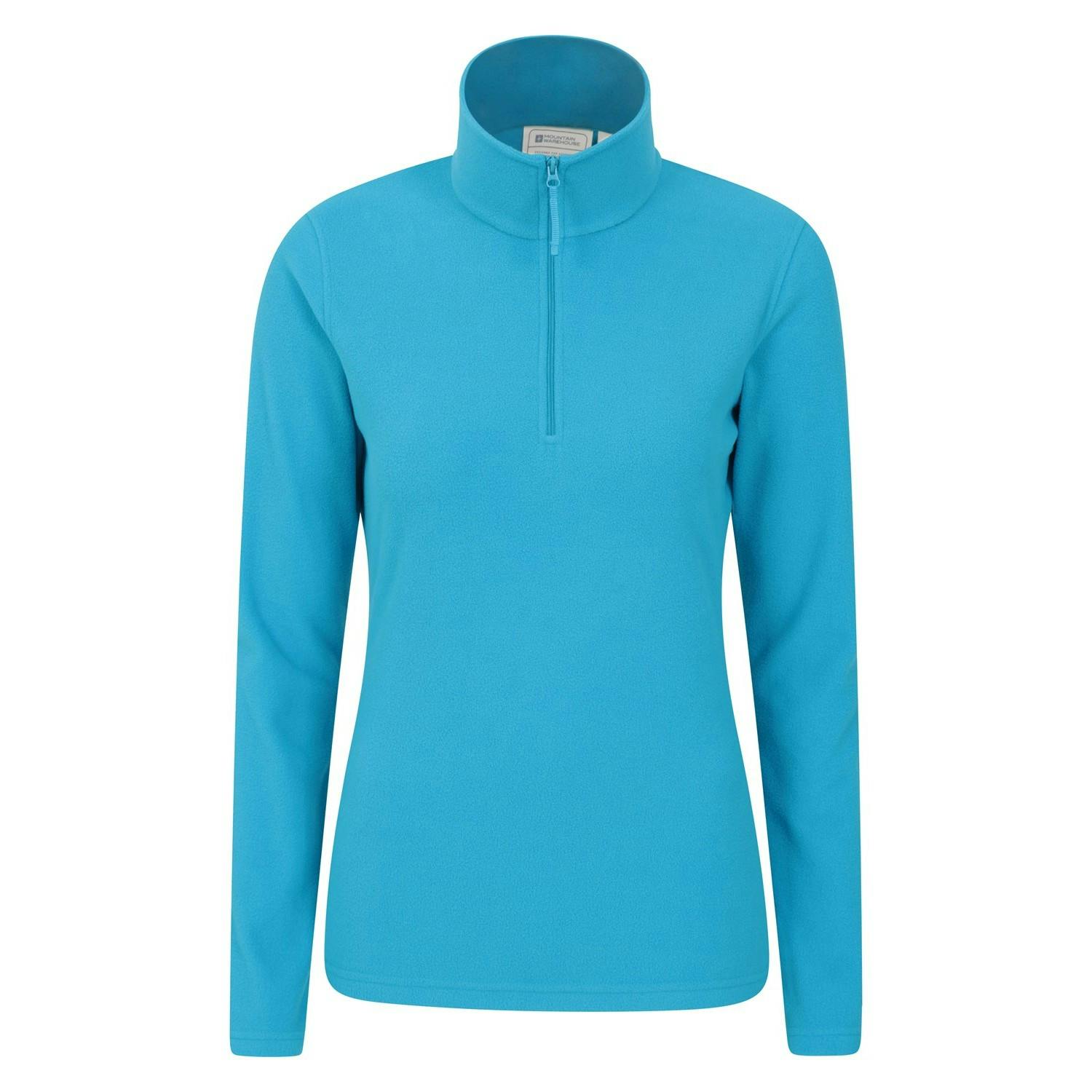 Mountain Warehouse Women's Cobalt Camber Ii Fleece Top - Xxs - 100% Polyester