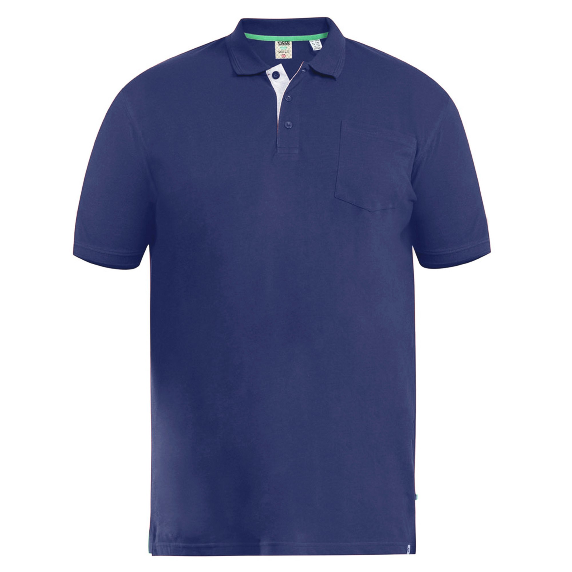 Duke Men's D555 Grant Pique Kingsize Polo Shirt - Navy - Navy - 3XL