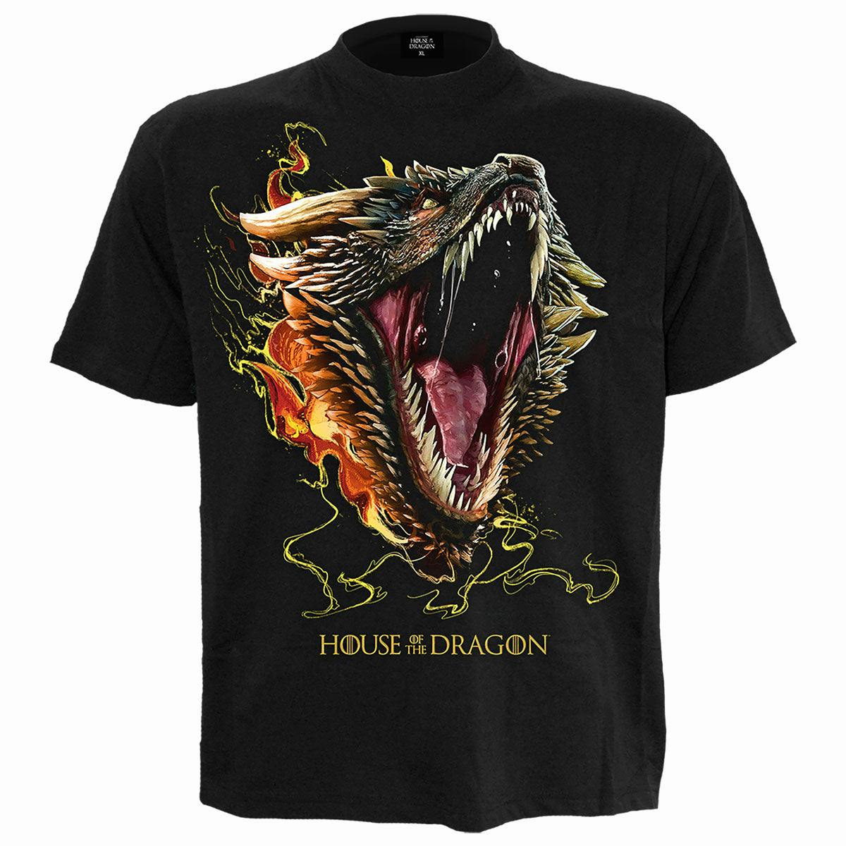 Spiral Direct Black Hod 2 - Drogon - Front Print T-Shirt - M - Screen - Screen