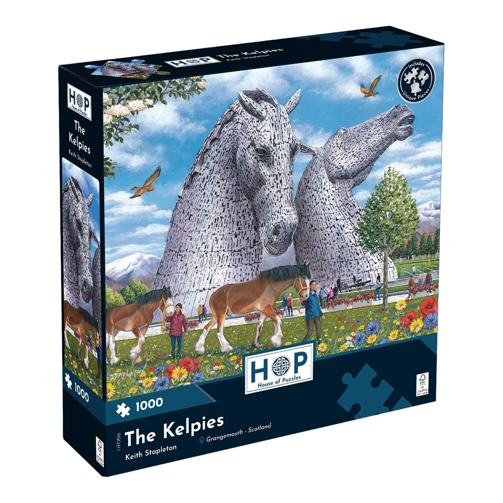 The House Of Puzzles The Kelpies 1000 Piece Jigsaw Puzzle