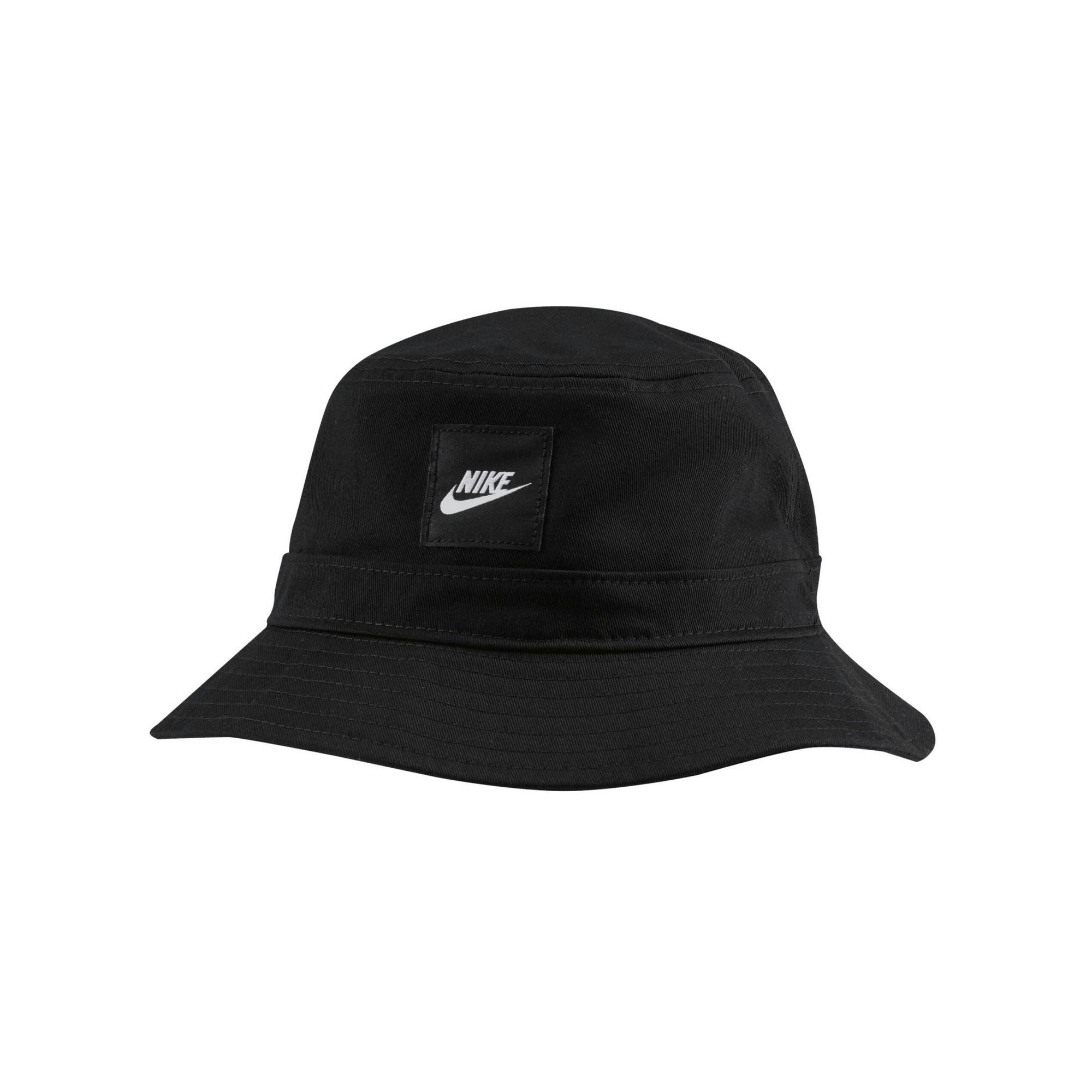 Nike Black Bucket Hat - M-L - 100% Cotton