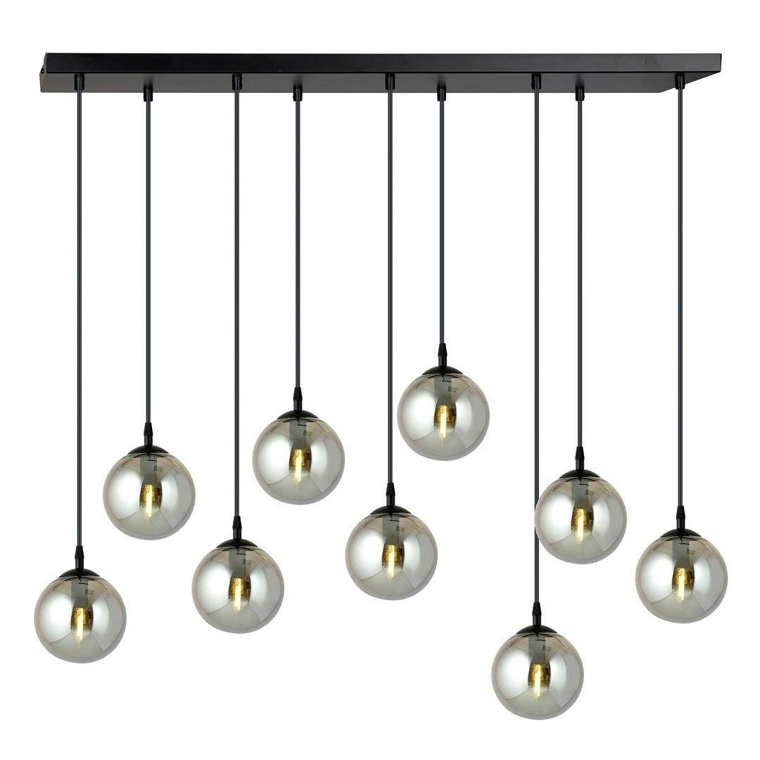 Emibig Black Cosmo Pendant Lamp 9 X E14 With Graphite Shade