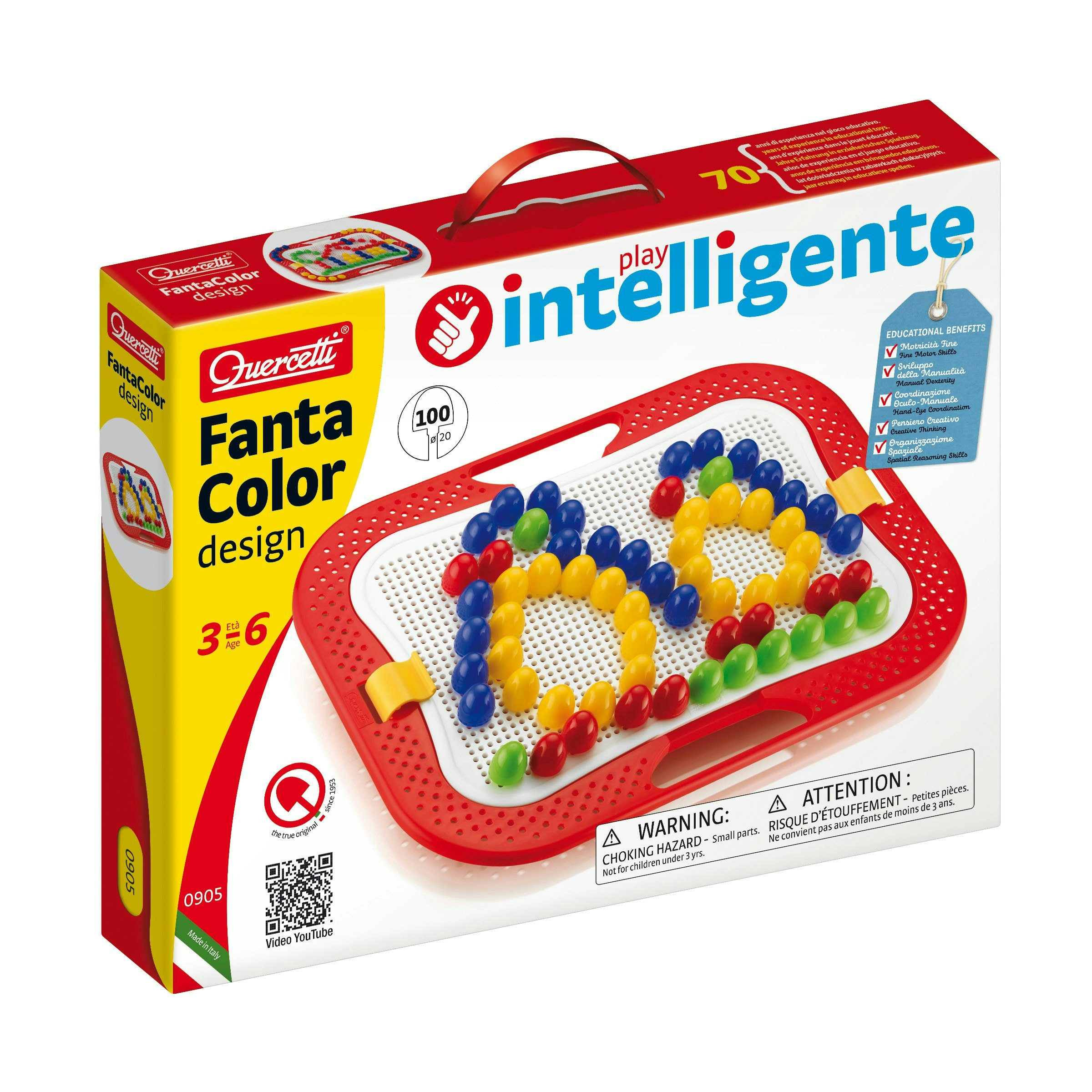 Quercetti Fantacolor Design - Pin Art Toy - 150 Pieces - Image 4