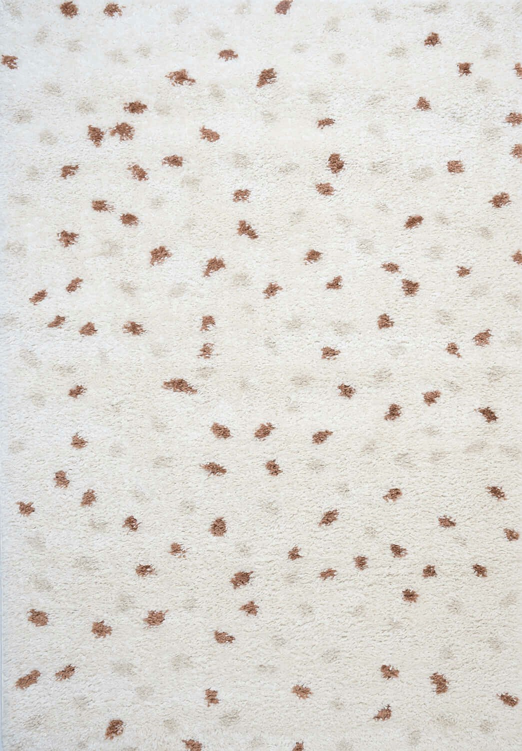 Rackhams Cream Moodi Shaggy /Terra Biscotti Rug - 120X170 Cm
