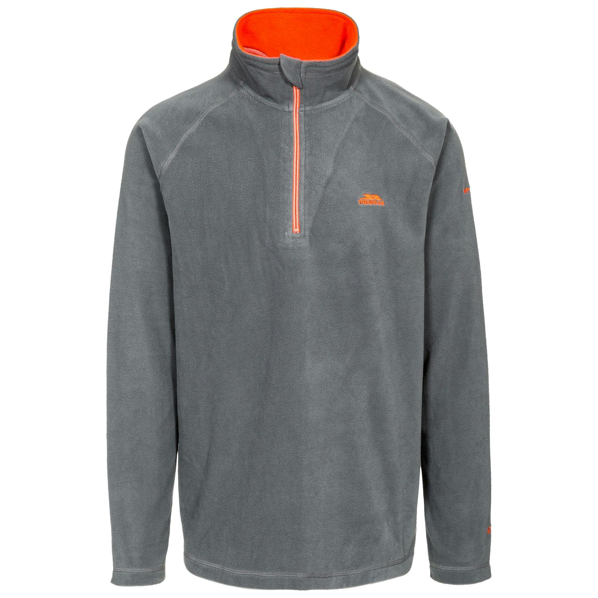 Trespass Men's Blackford Microfleece - Carbon - Xs - Carbon - 100% Polyester