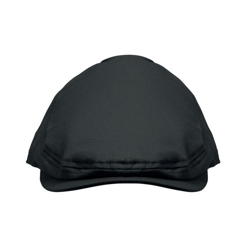 Midocean Black Flat Peak Flat Newsboy Cap - One Size
