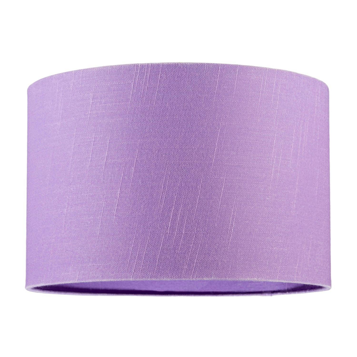 Rackhams Lavender Modern Designer Oil Textured Linen Fabric Circular Lamp Shade