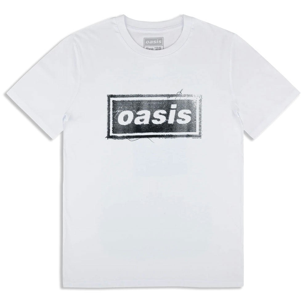 Paradiso Clothing Unisex White Oasis Thread Band Logo T Shirt - L