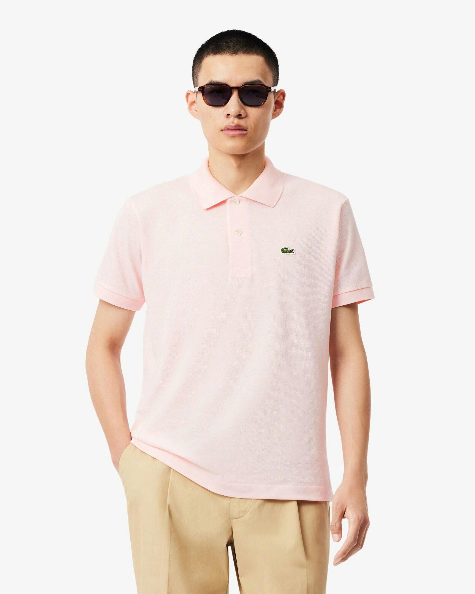 Lacoste Men's Classic Fit L.12.12 Short Sleeve Polo Shirt - Flamingo T03 - Flamingo T03 - M
