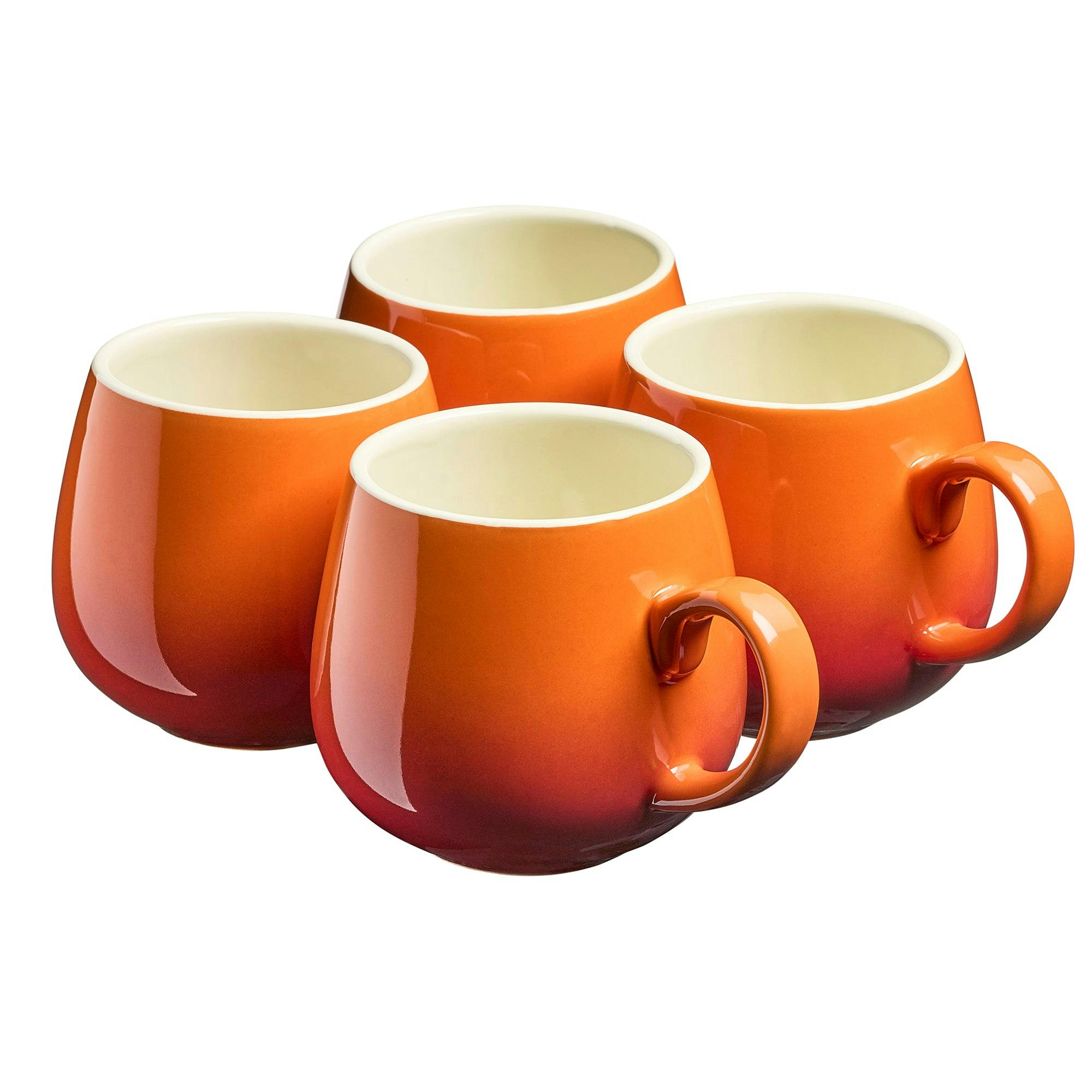 Cooks Professional (Orange) Set Of 4 Stoneware Mugs 350Ml - Image 5