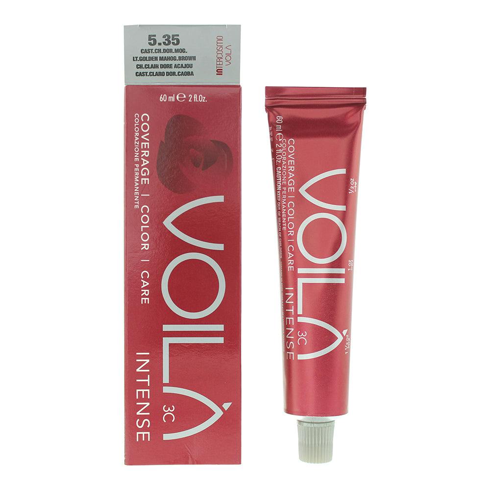 Intercosmo Light/Golden/Brown Voilà 3C Intense 5.35 Mahgant Hair Colour 60Ml