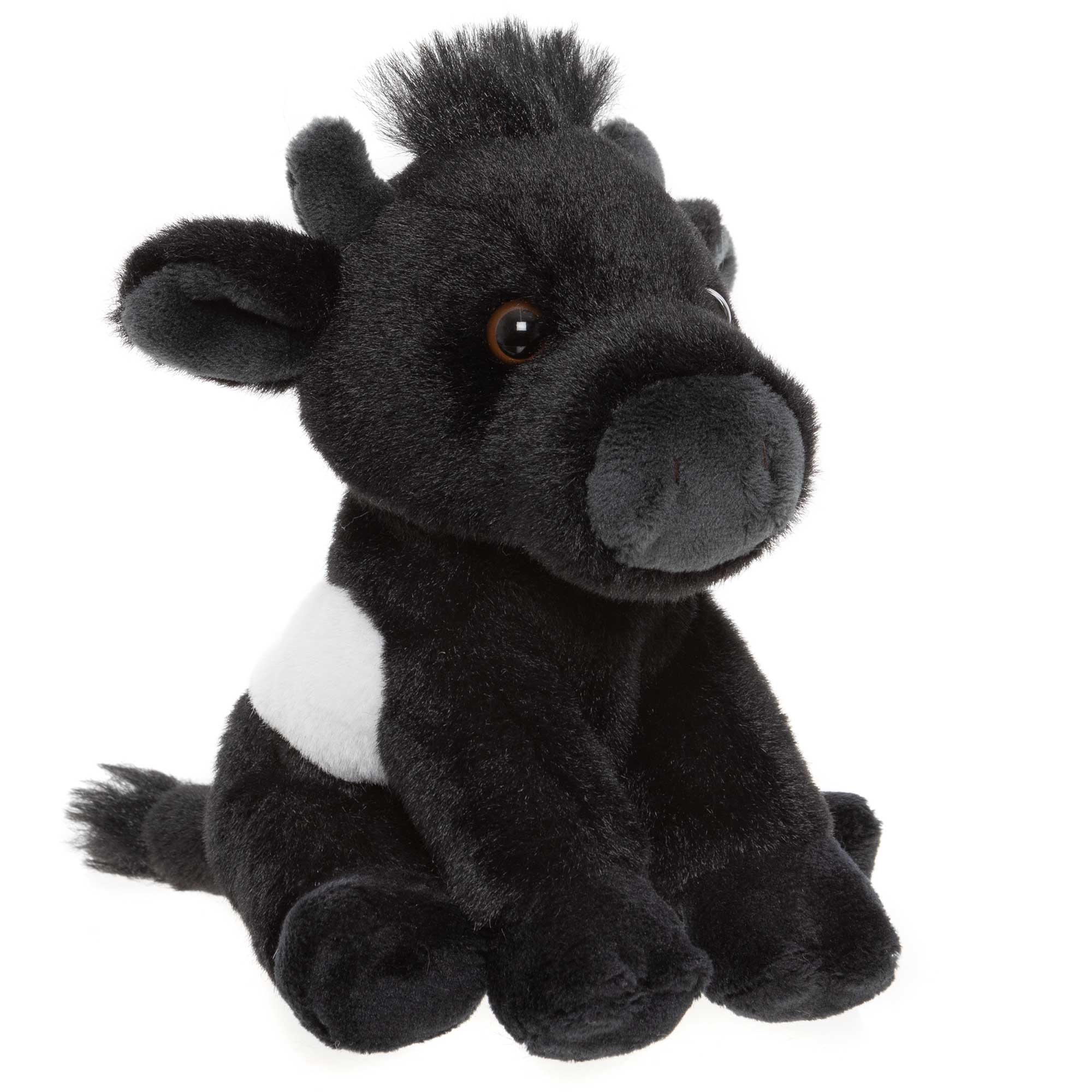 Charlie Bears Black/White Cuddle Cub Belted Cow - Small Plush
