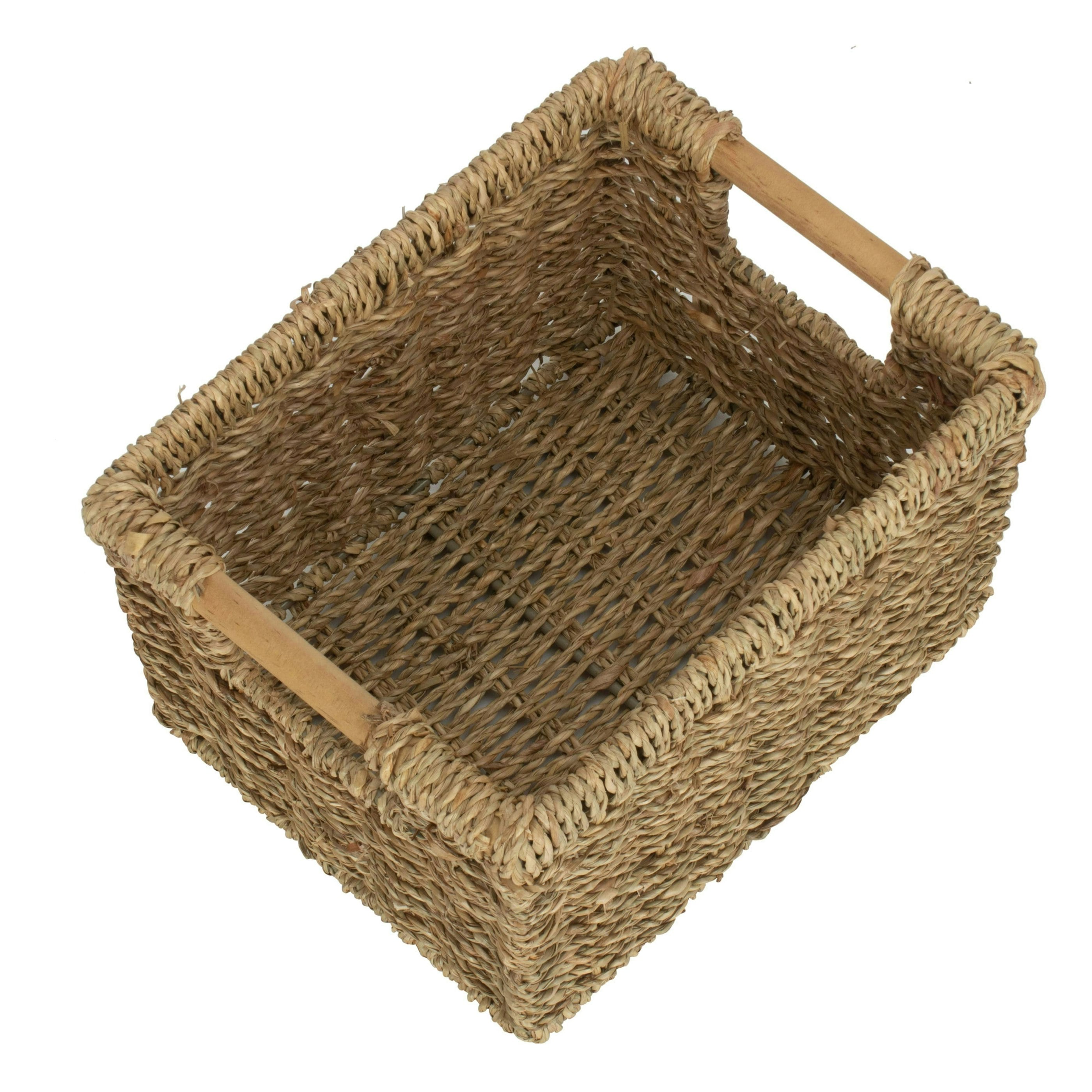 Red Hamper Nordic Seagrass Storage Basket - Medium