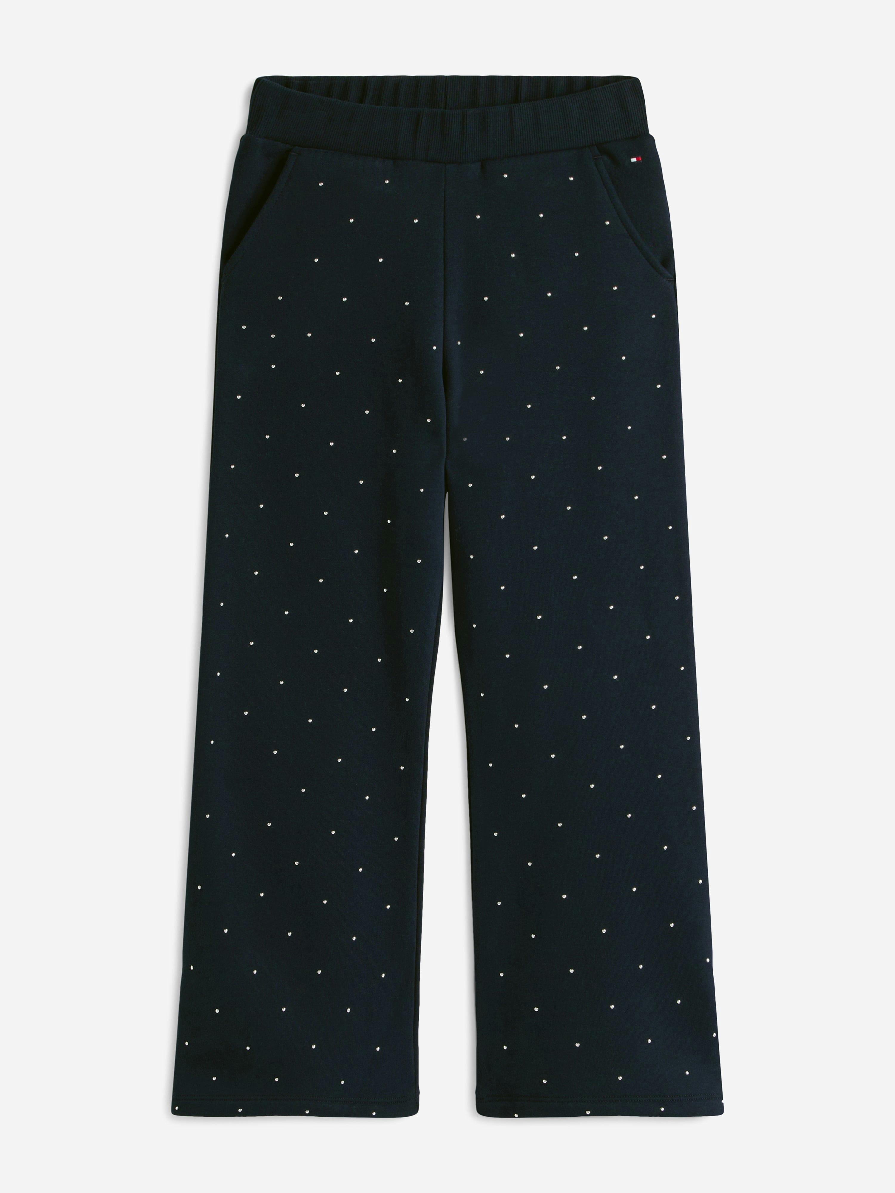 Tommy Hilfiger Girls Festive Stud Sweatpants In Navy - Navy - 14 Yrs
