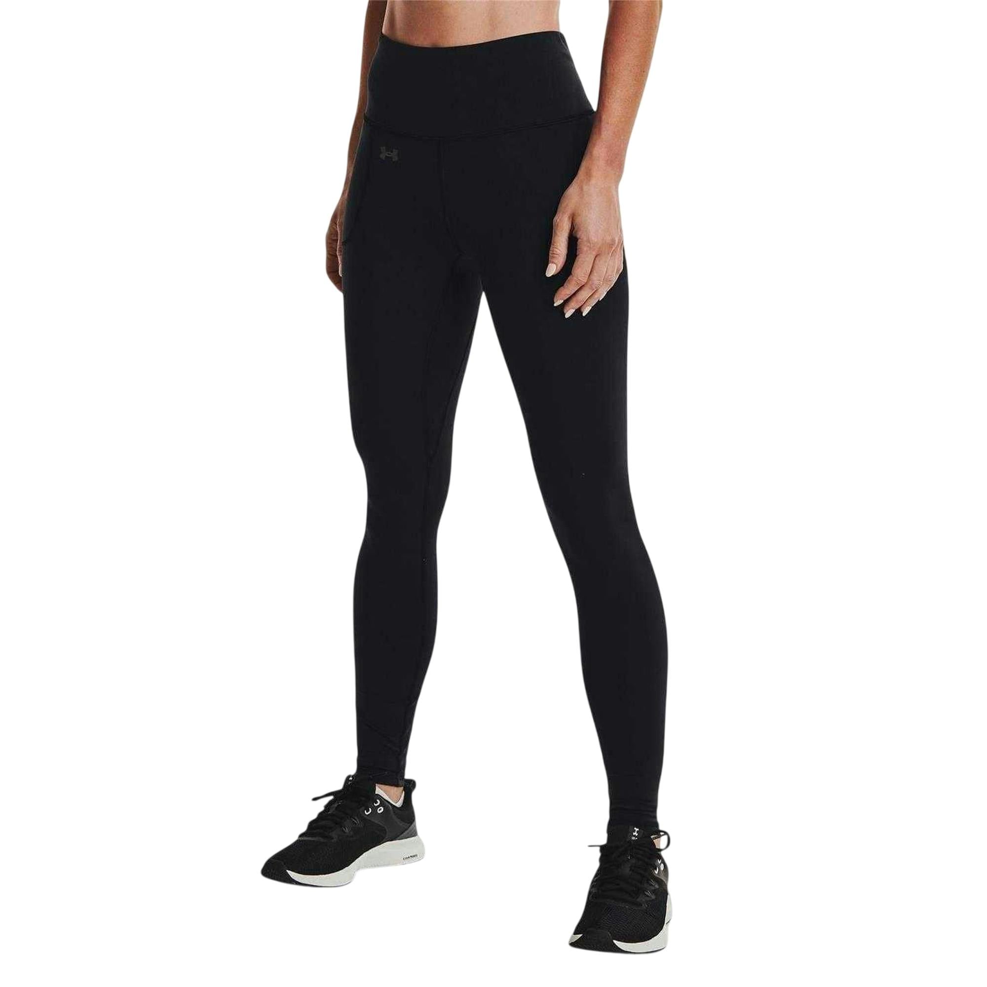 Under Armour Women's Black / Motion Leggings - 14 Uk - 100% Mixed