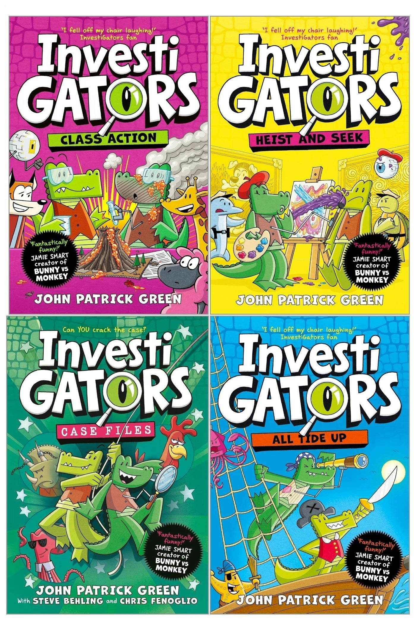 InvestiGators Series Books 6-9 by John Patrick Green 3 Books Set, PB/HB NEW - Image 9