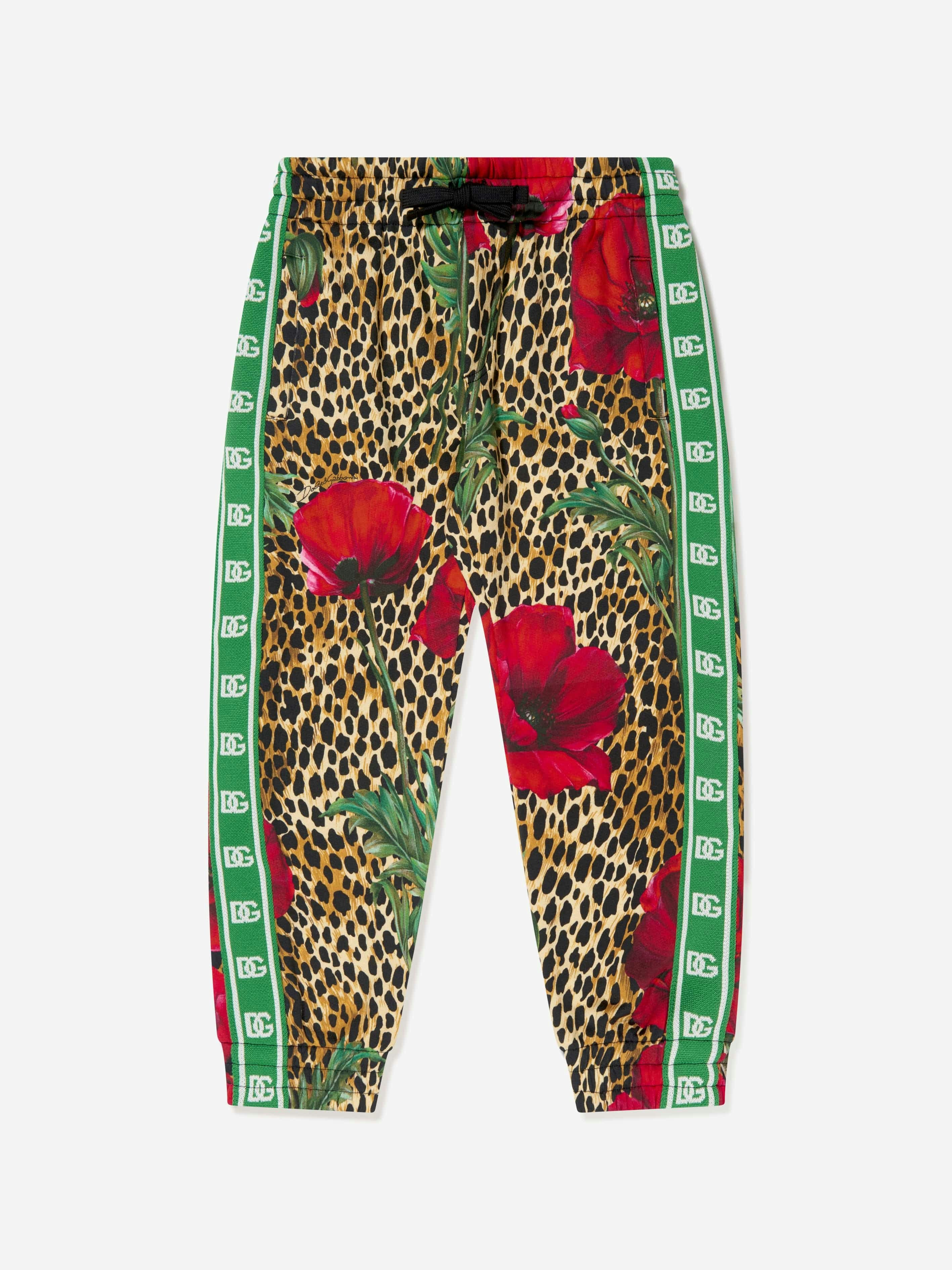 Dolce & Gabbana Kids Unisex Kids Ocelot And Poppy Joggers - Multicoloured - 8 Yrs