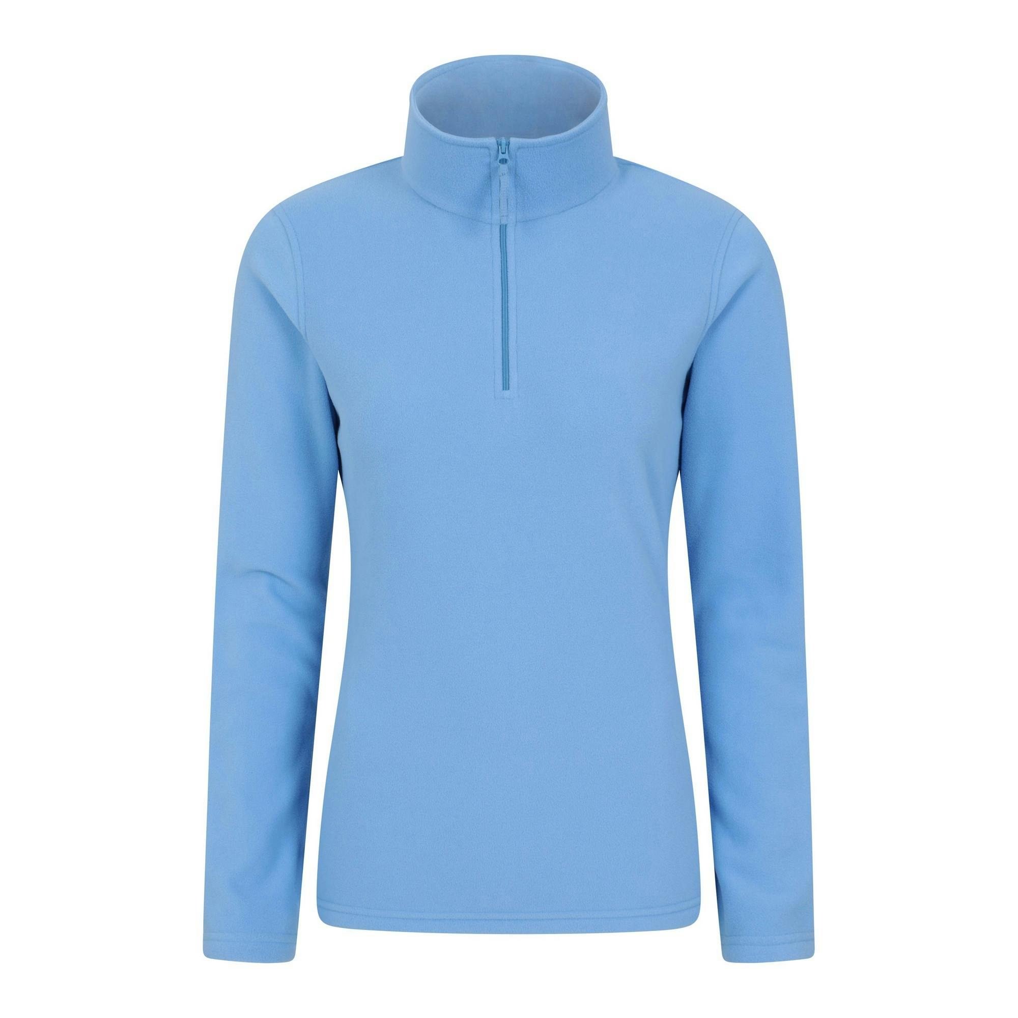 Mountain Warehouse Women's Blue Camber Ii Fleece Top - Bright - Xxs - Bright - 100% Polyester