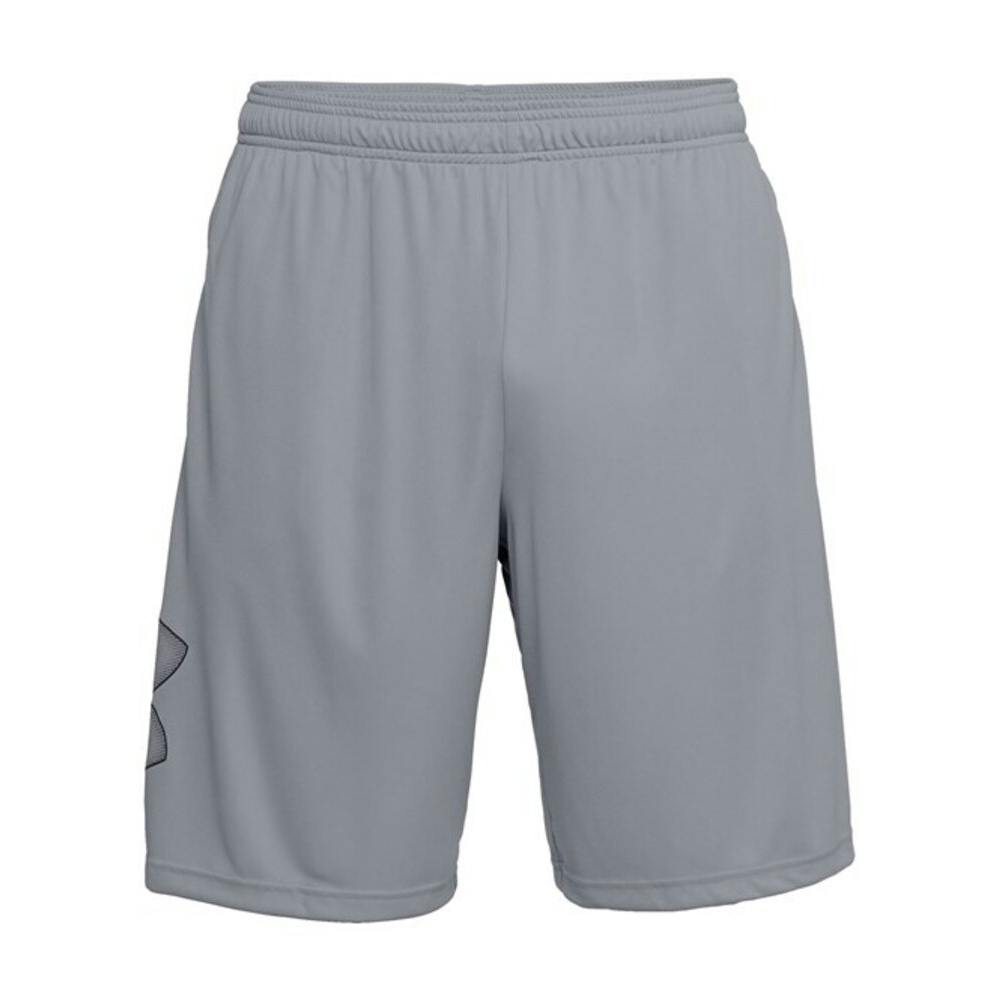 Under Armour Men's Grey/Black Tech Shorts - Steel - M - Steel - 100% Polyester
