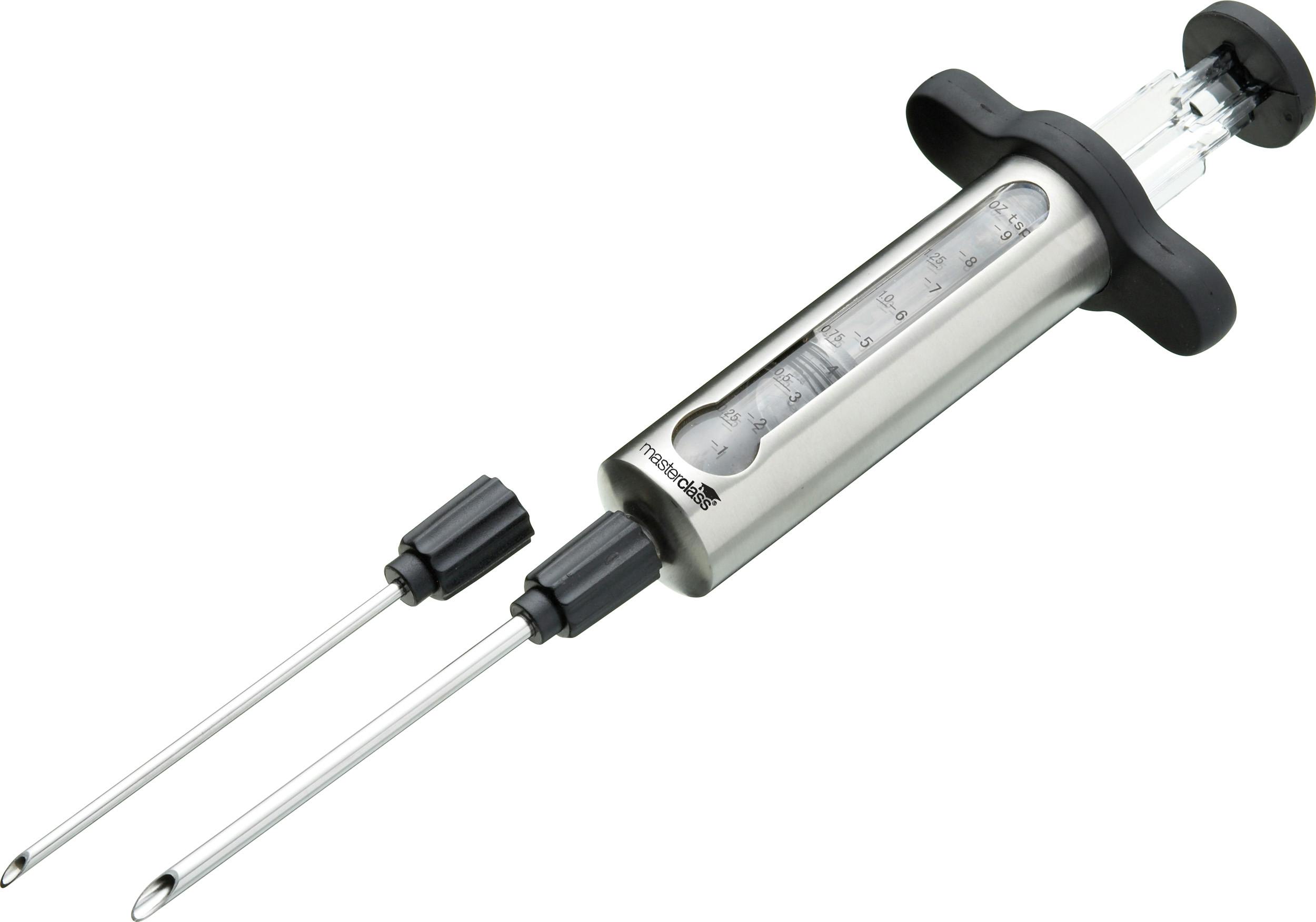 Rackhams Silver Stainless Steel Flavour Injector - Stainless Steel - Baster