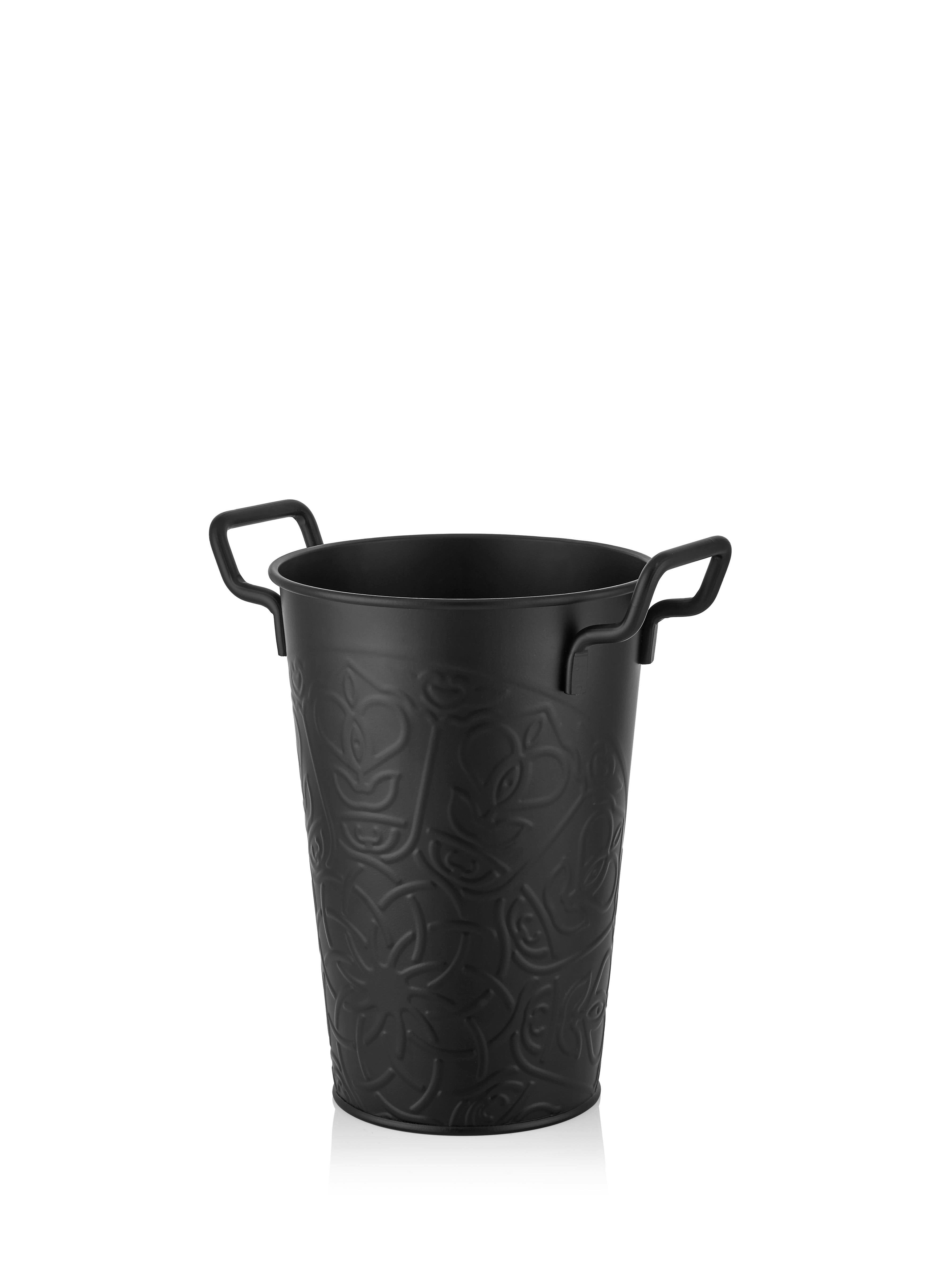 Rozi Black Vase - 30 Cm (H) X 29 Cm (W) X 22 Cm (D)