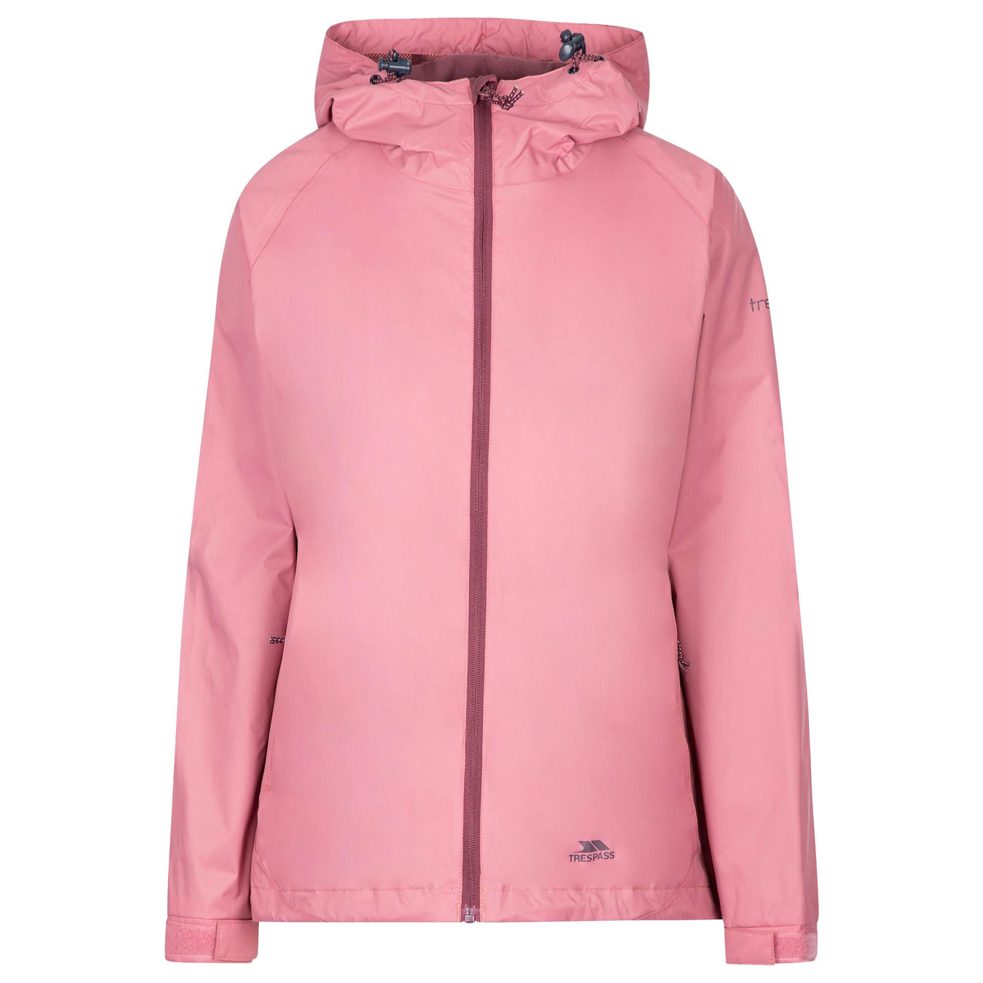 Trespass Women's / Tayah Ii Waterproof Jacket - Rose Blush - Xl - Rose Blush - 100% Polyamide