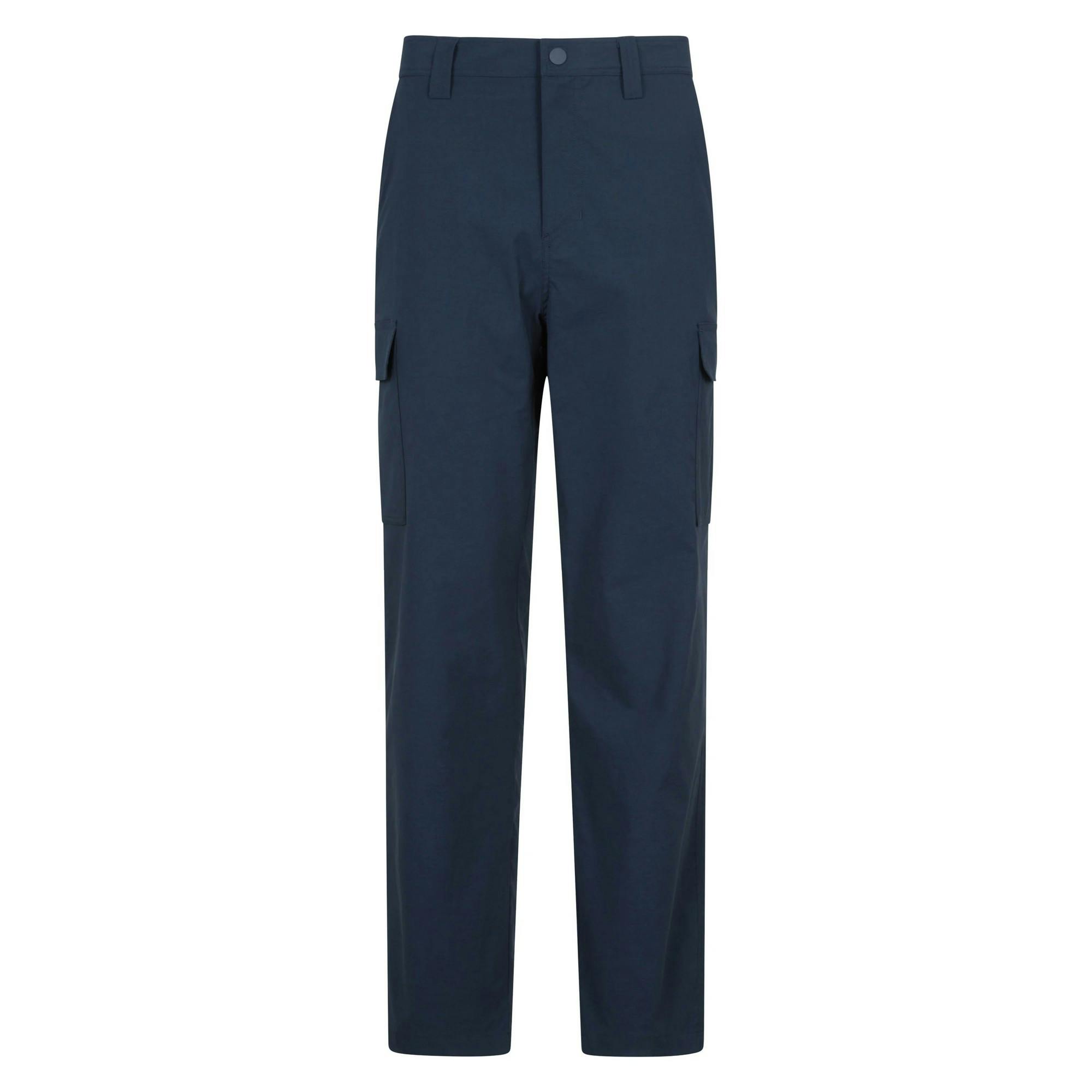 Mountain Warehouse Men's Delta Stretch Cargo Trousers - Navy - Navy - 32S - 95% Polyamide/5% Elastane