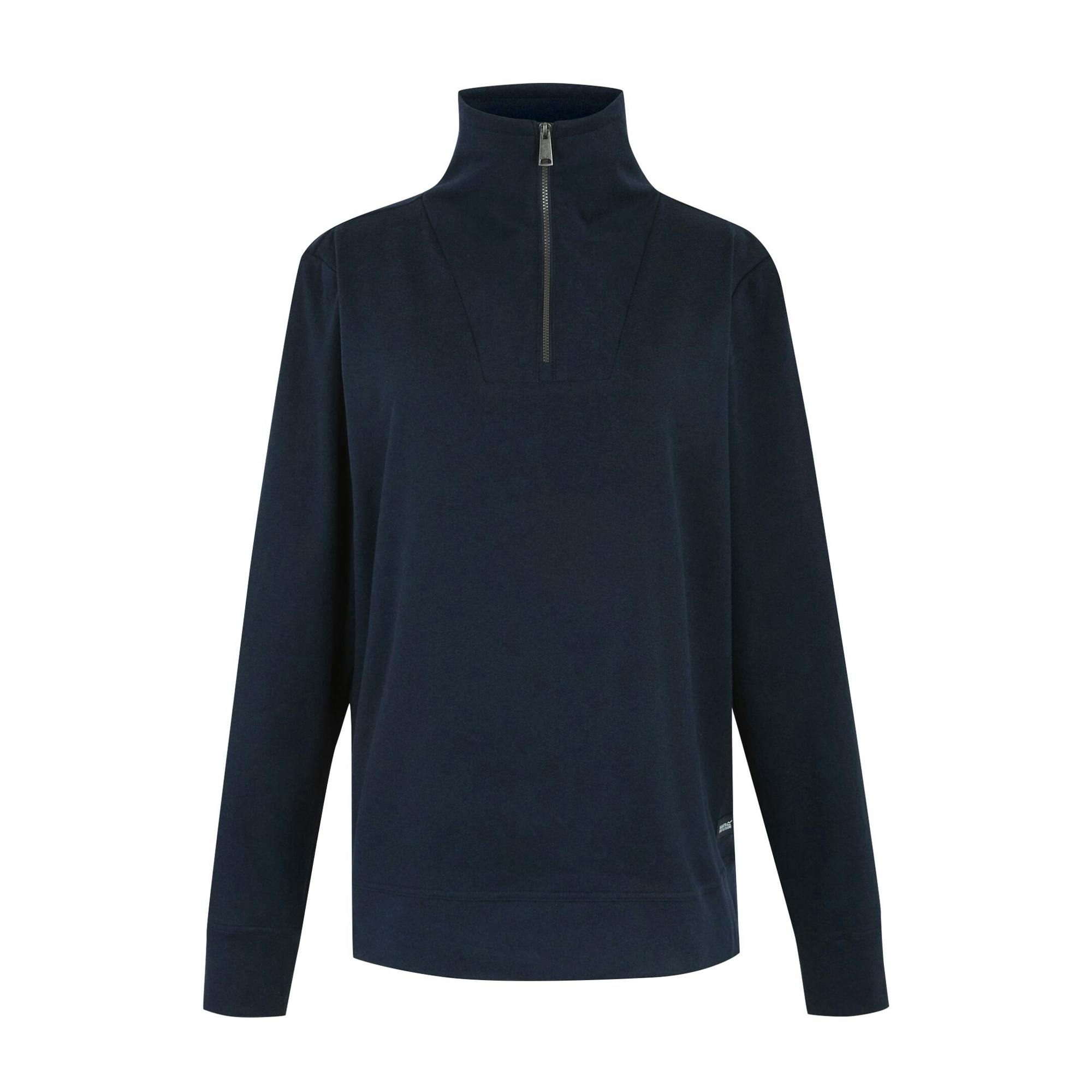 Regatta (8 Uk, Navy) Womens/Ladies Demmi Quarter Zip Fleece Top - Image 2