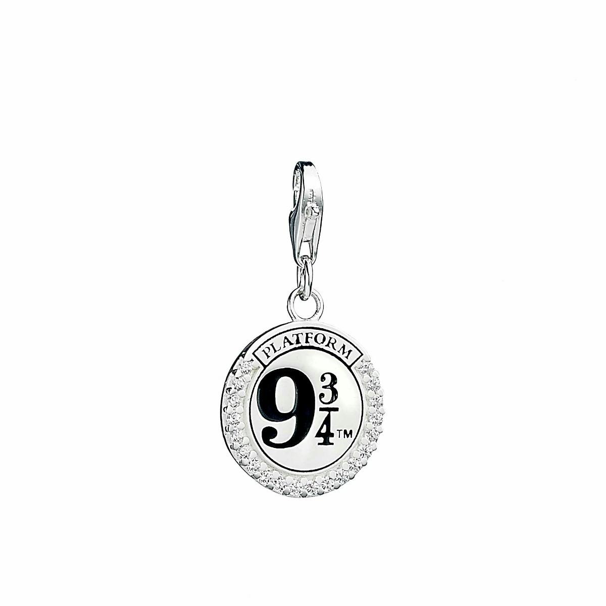 The Carat Shop Silver Harry Potter Sterling Platform 9 3/4 Clip Charm With Crystal Elements