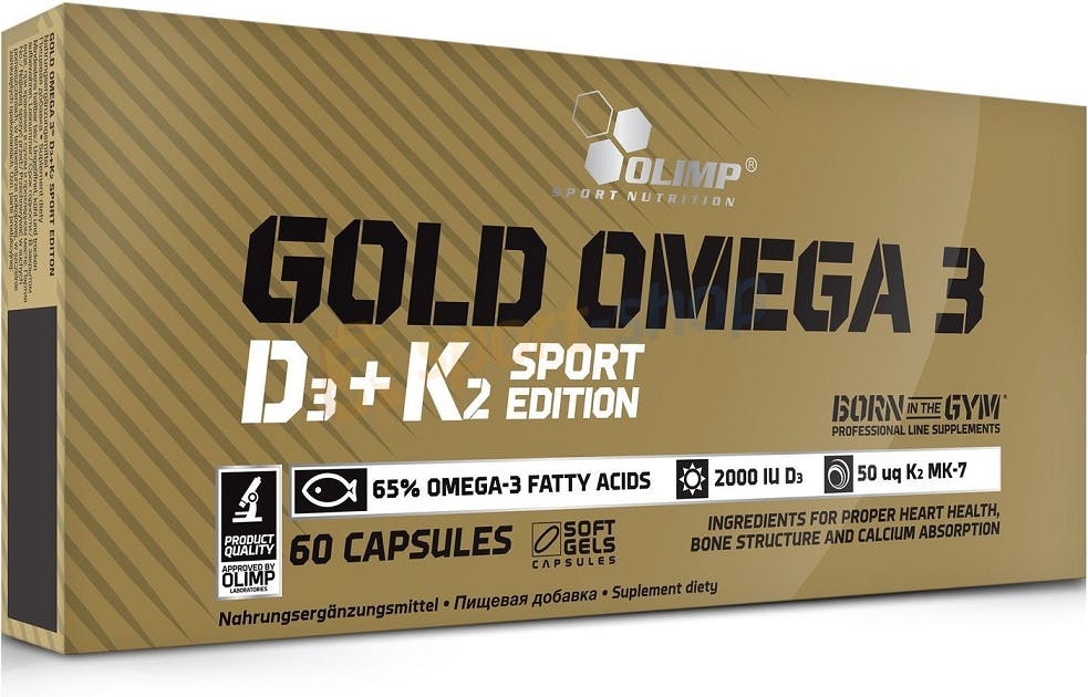 Olimp Nutrition Gold Omega 3 D3 + K2 Sport Edition - 60 Caps