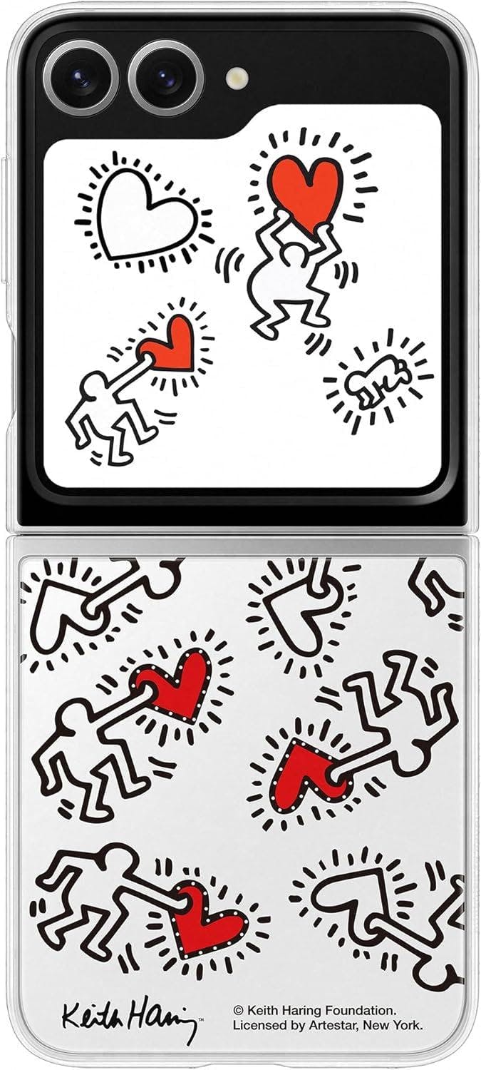 Samsung White Galaxy Z Flip 6 Flipsuit Case Keith Haring Edition - Ef-Zf741cwegww
