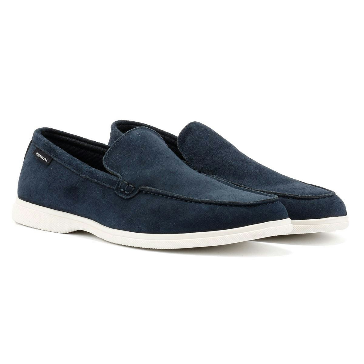 Ben Sherman Men's Amarillo Suede Loafers - Navy - Uk 10 / Eu 44 / Us 11