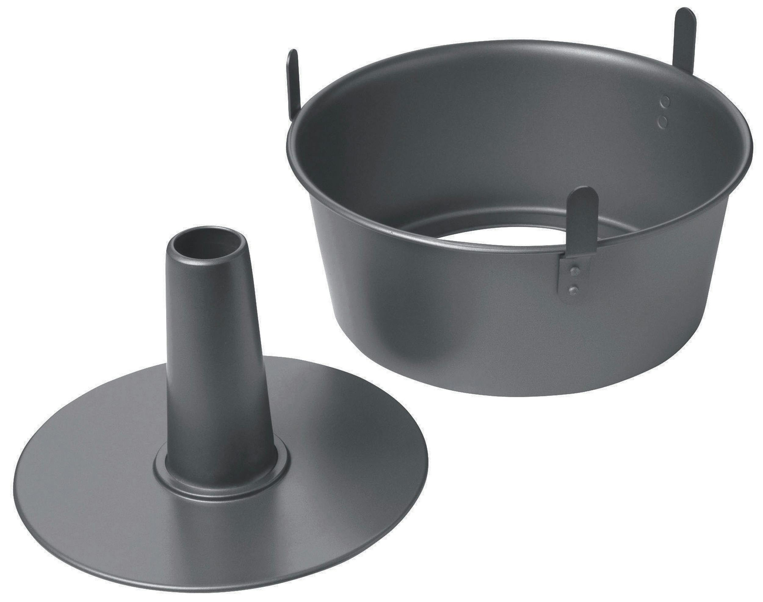 Rackhams Grey Non-Stick Two Piece Angel Cake Pan - Carbon Steel - Cake Pan