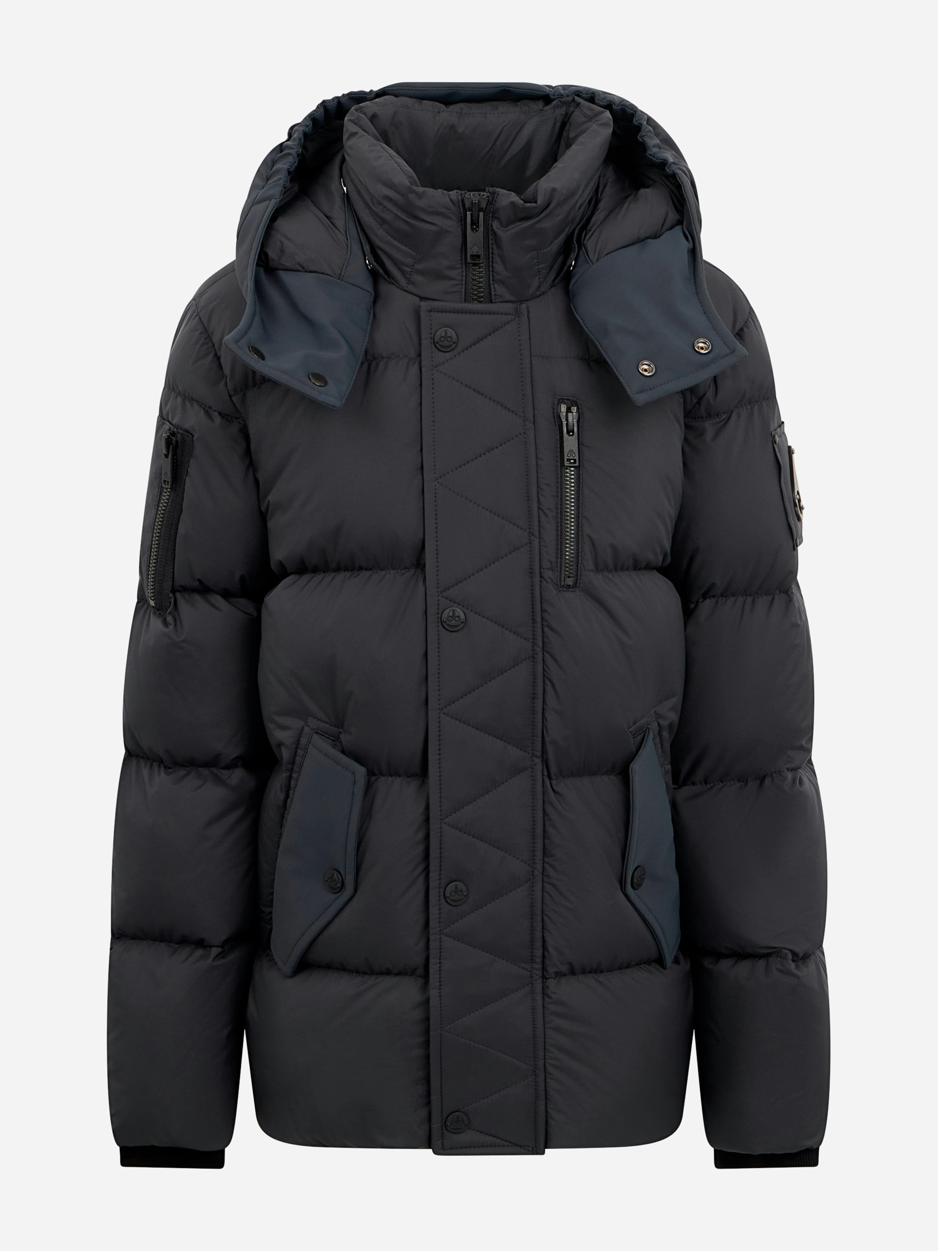 Moose Knuckles Boys Grey Kids Everest 3Q Down Puffer Jacket In - Xs (6 Yrs)