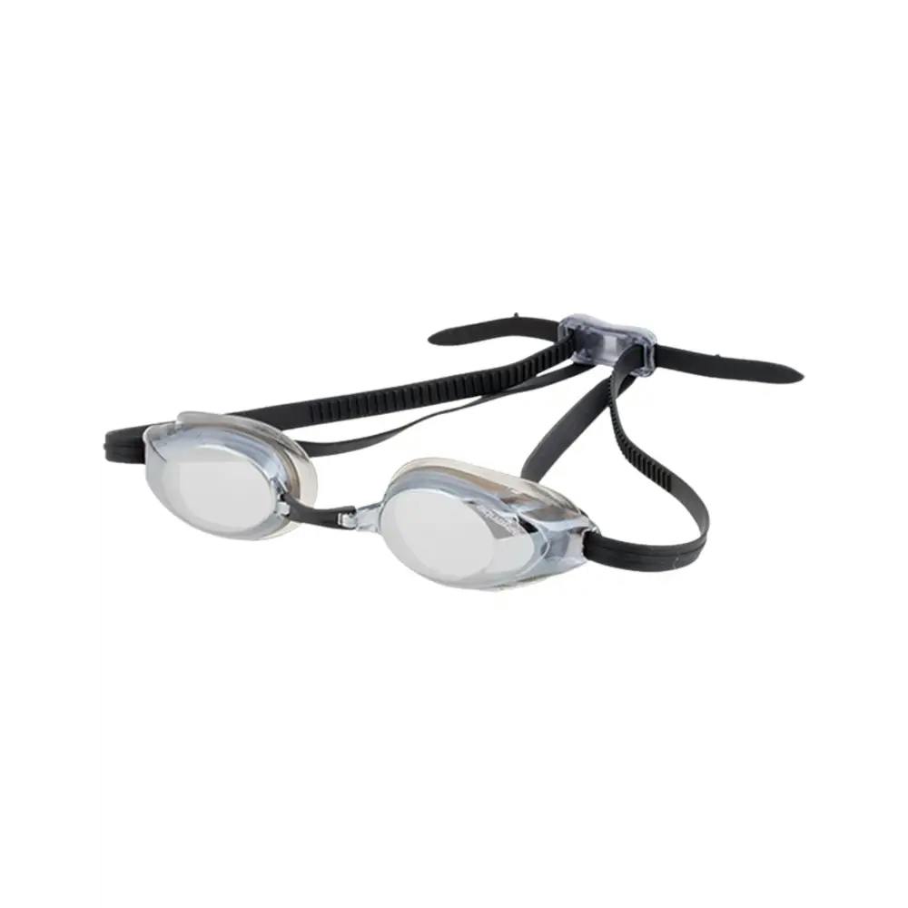 Aquafeel Black/Silver Glide Mirrored Adult Swim Goggles - Mirrored