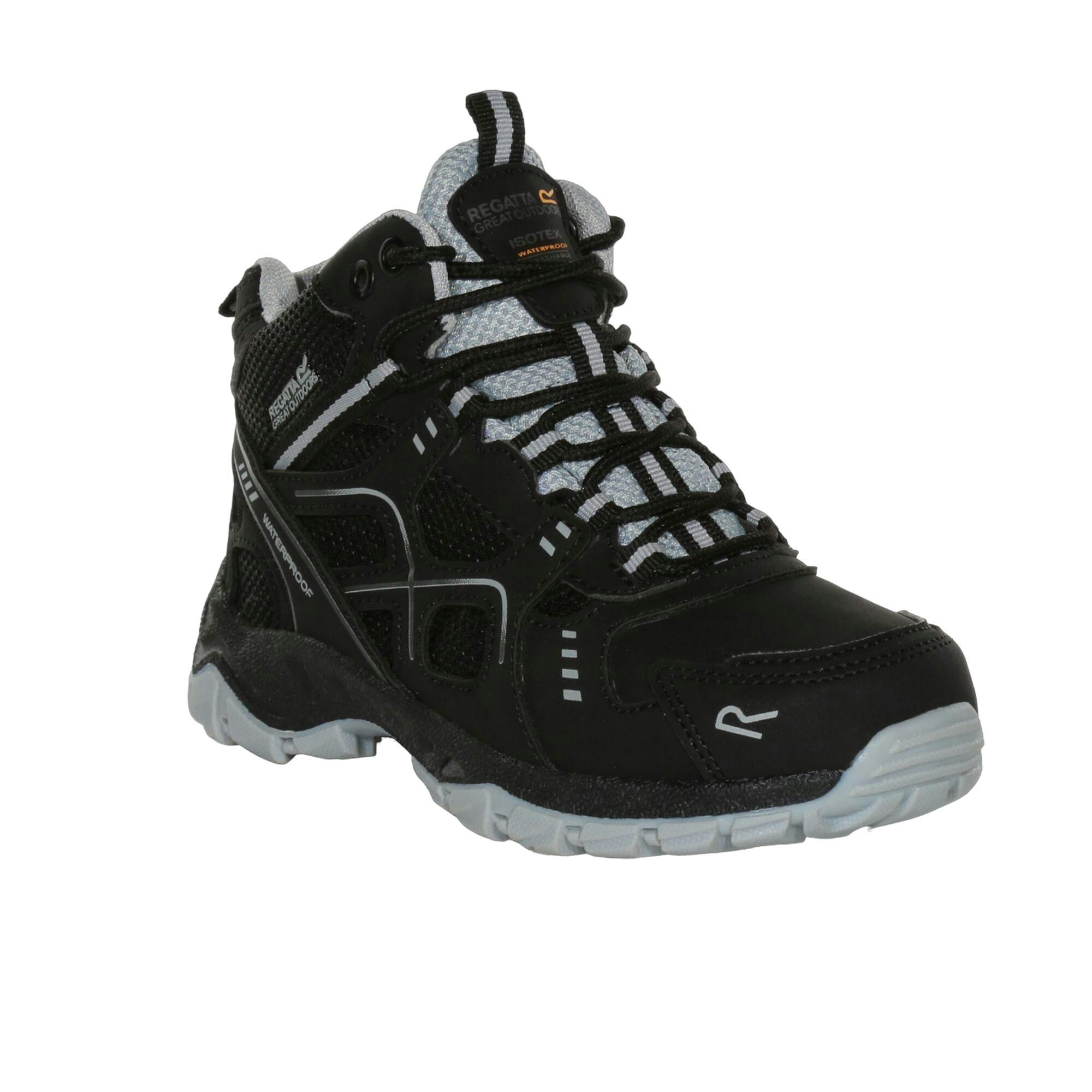 Regatta Vendeavour Waterproof Walking Boots for Kids, Black, Size 2.5 UK - Image 3