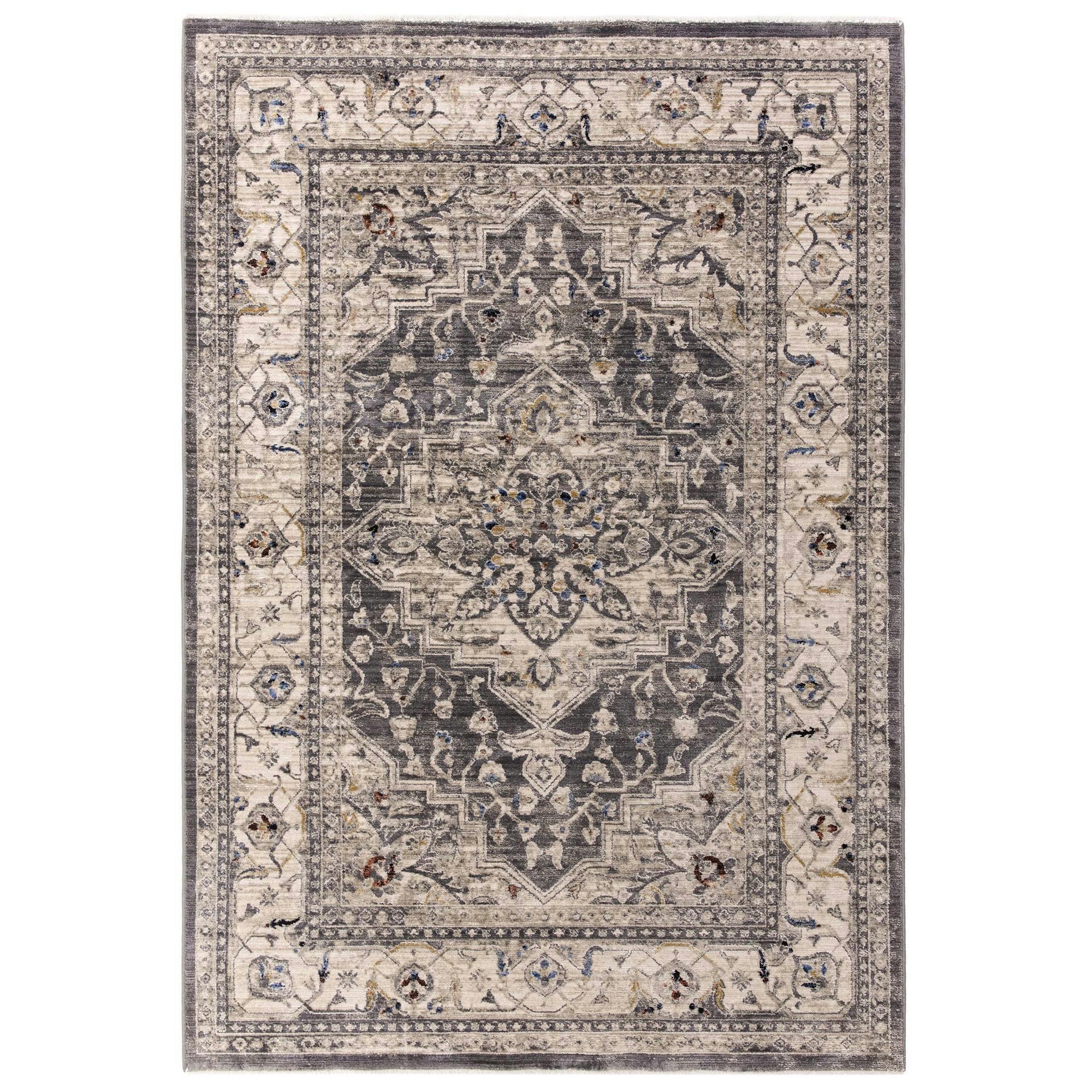 Asiatic Sovereign Charcoal Medallion Rug - 240X330cm