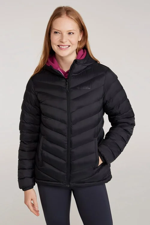 Mountain Warehouse Women's Black Seasons Padded Jacket - Jet - Jet - Size 12 Uk