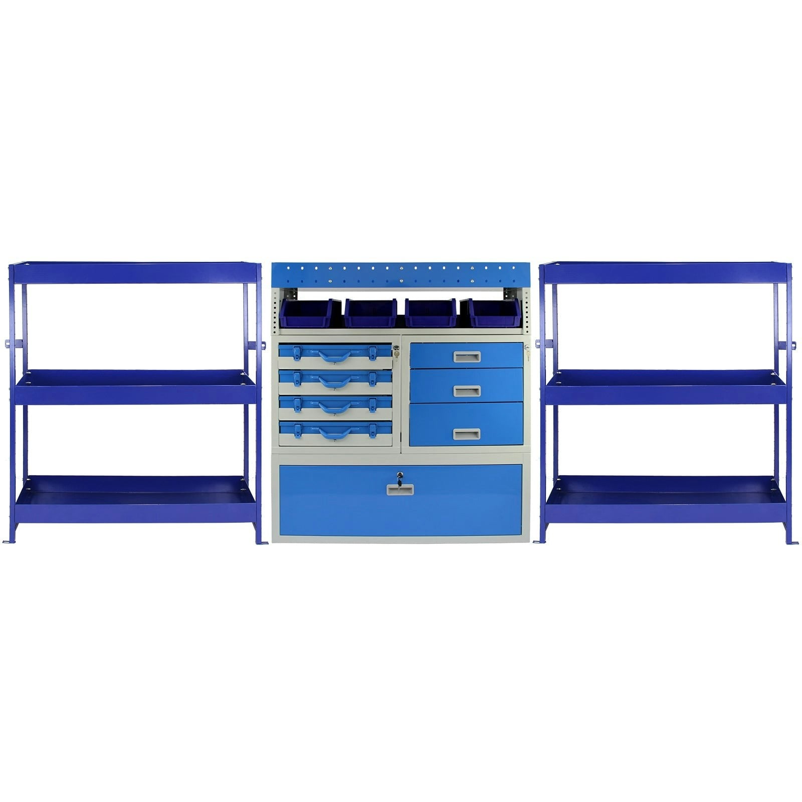 Rackhams Blue Tempest Metal Van Shelving Bundle
