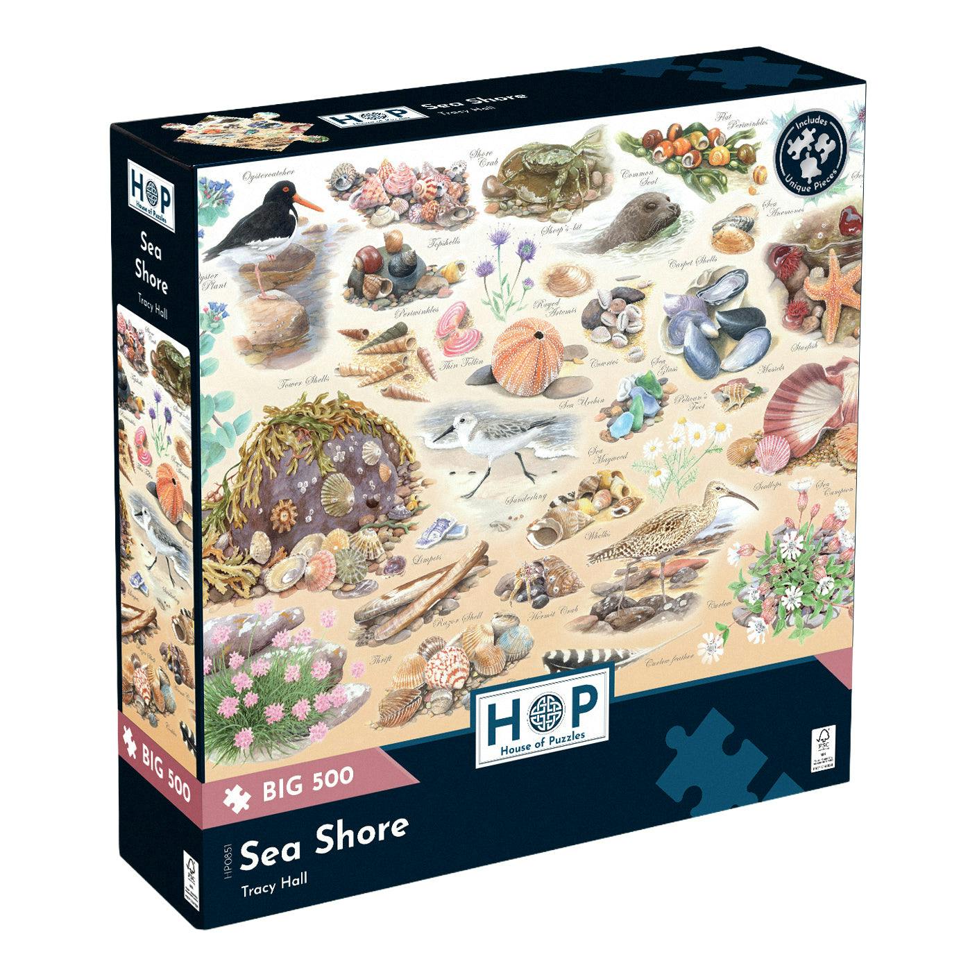 House of Puzzles Sea Shore BIG Jigsaw Puzzle (500 XL) - Image 4