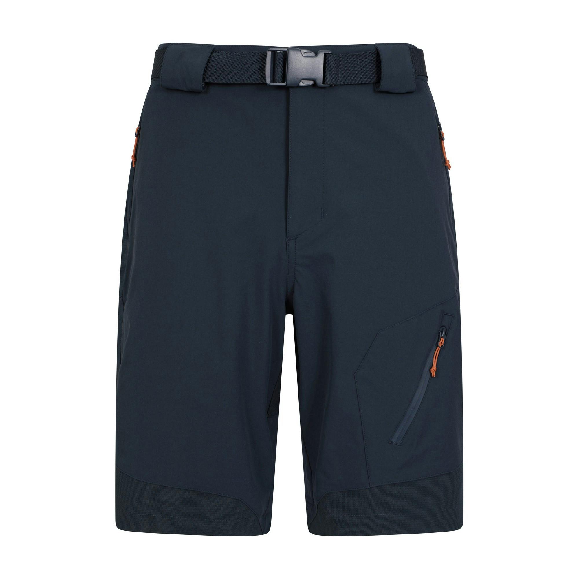 Mountain Warehouse Men's Dark/Blue Forest Shorts - 40R - 90% Polyamide/10% Elastane