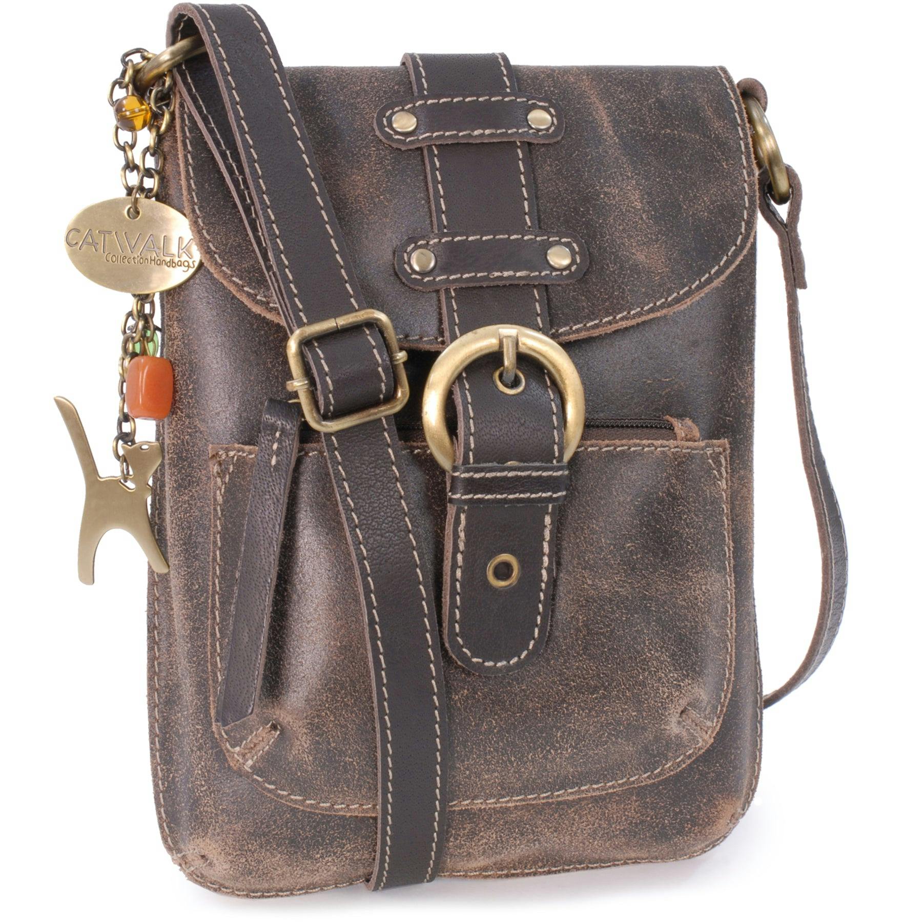 Catwalk Collection Handbags Brown Jolene - Crossbody Bag